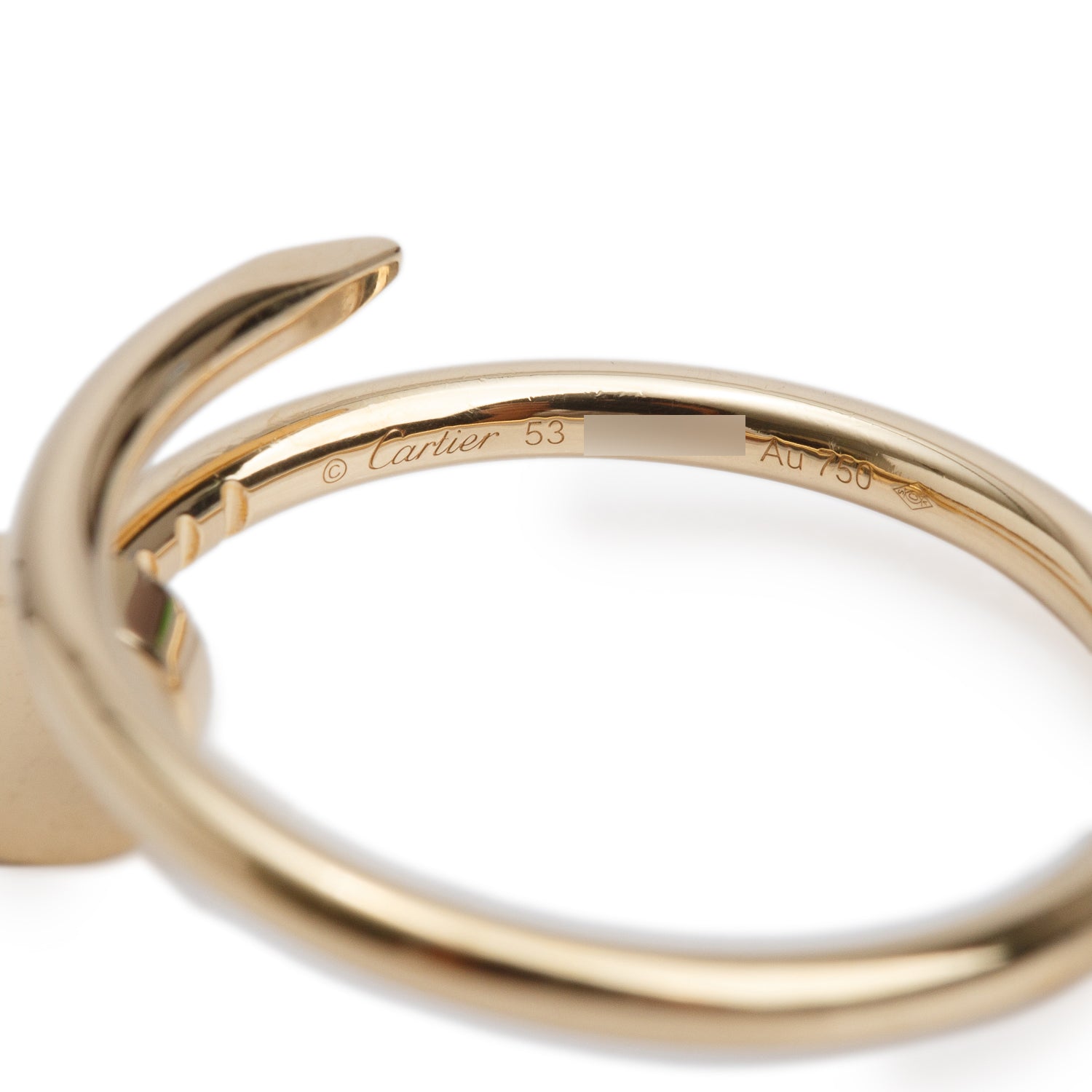 Cartier 2022 18k Yellow Gold Juste Un Clou Ring, Small Model, Size 53 6.25 w/ Box & Certificate