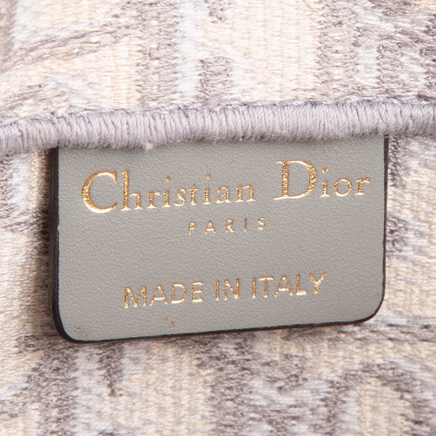 Christian Dior 2021 Grey Oblique Slim Saddle Pouch