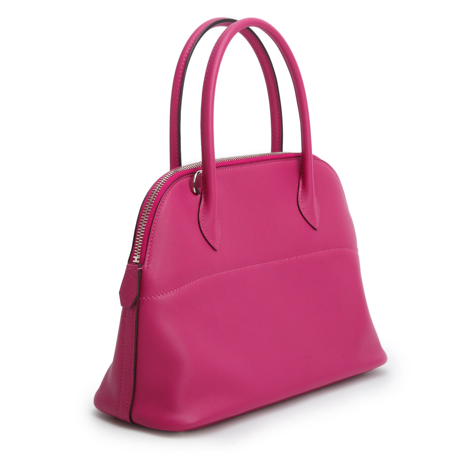 Hermes Rose Pourpre Swift Bolide 27 w/ Strap