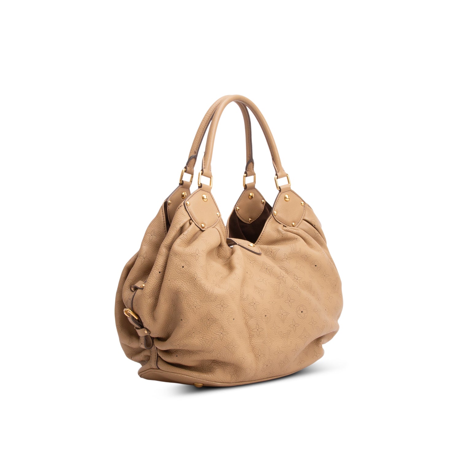 Louis Vuitton Brown Mahina Leather L Hobo