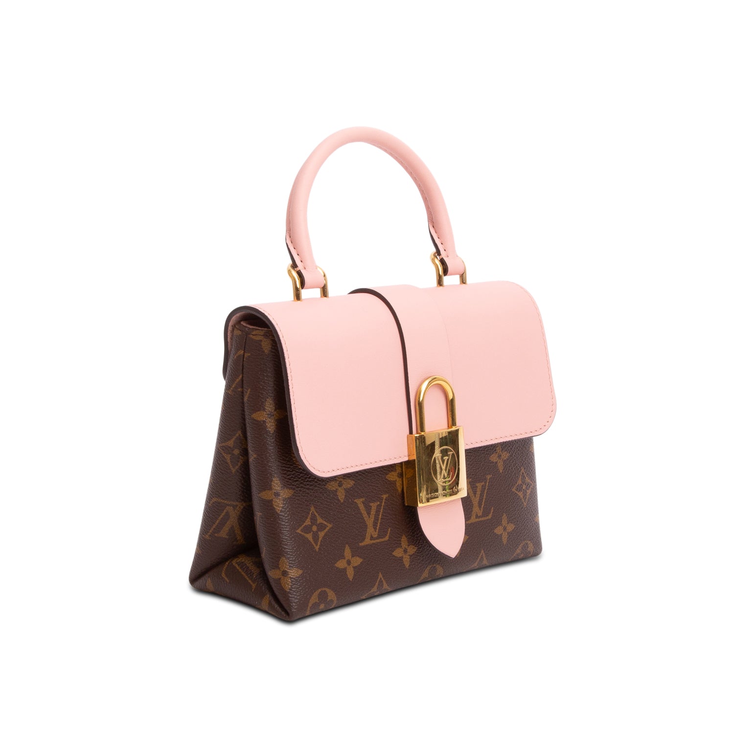 Louis Vuitton Monogram Pink Leather Locky BB w/ Strap
