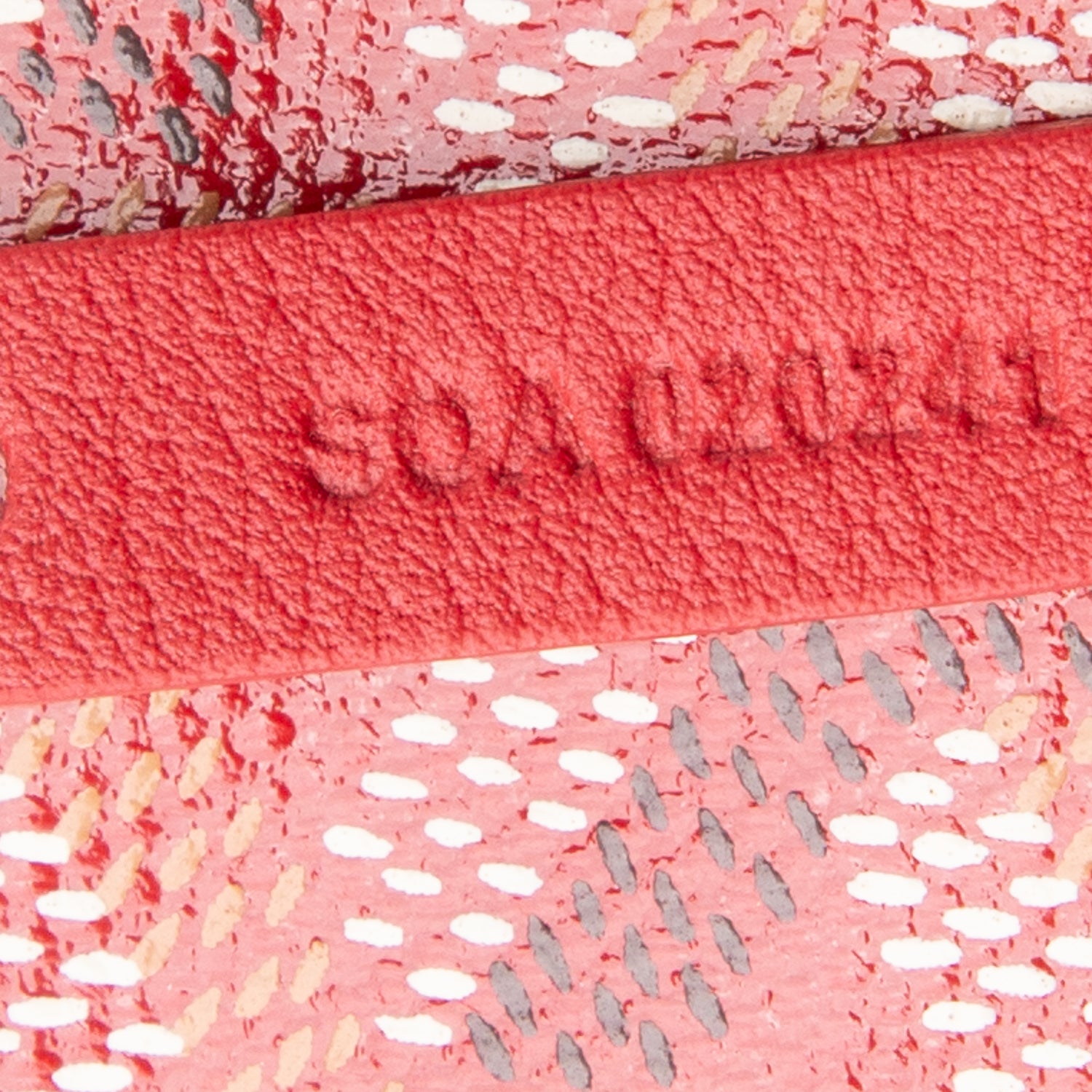 Goyard 2024 Red Goyardine Reversible Mini Anjou w/ Pouch