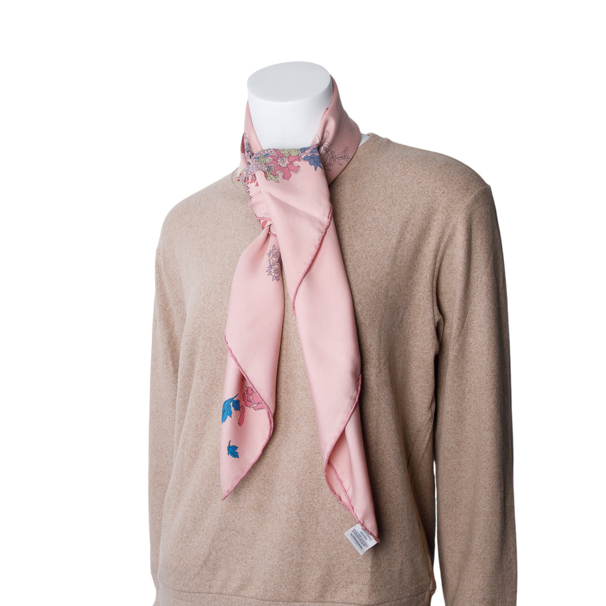 Hermes Pink 'Robe Legere' Scarf 90 w/ Box
