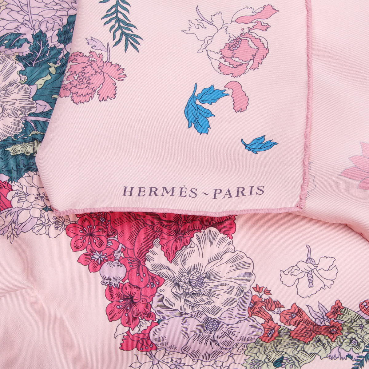 Hermes Pink 'Robe Legere' Scarf 90 w/ Box