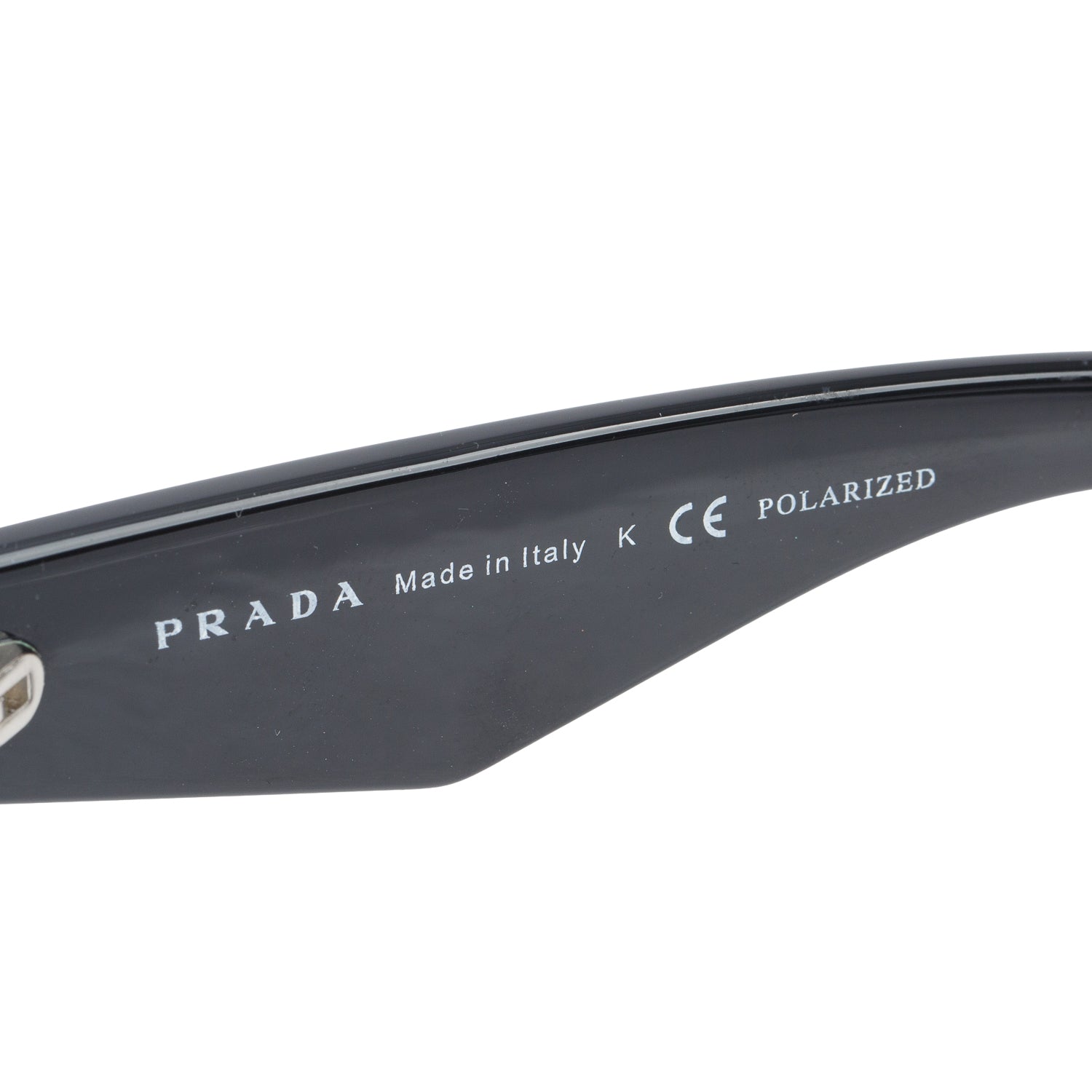 Prada Black SPR 32P Black Acetate Triangle Logo Oversized Square Sunglasses w/ Case