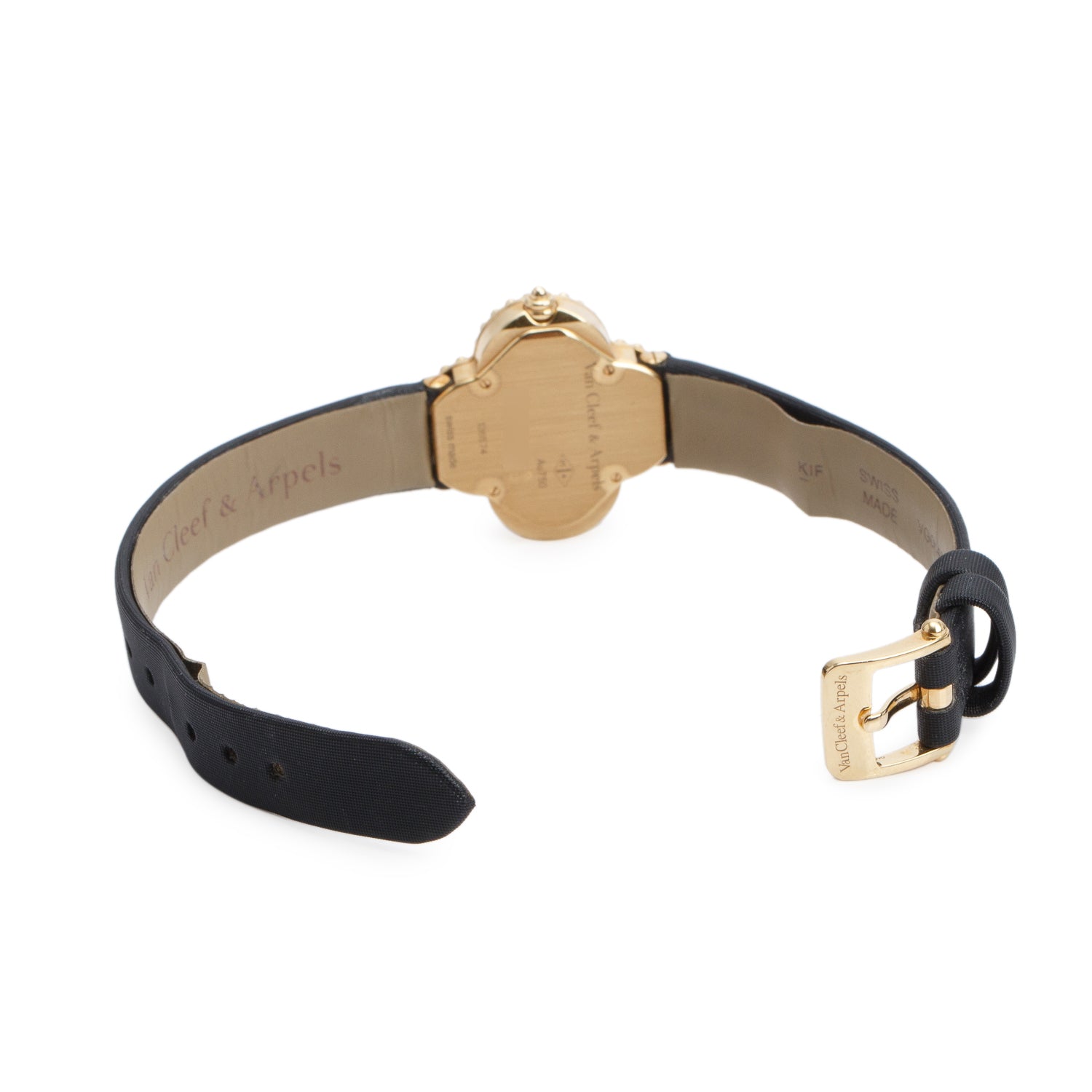 Van Cleef & Arpels 2022 18k Yellow Gold Alhambra 26 MM Quartz Watch, Small Model Mother of Pearl Dial w/ Box & Certificate