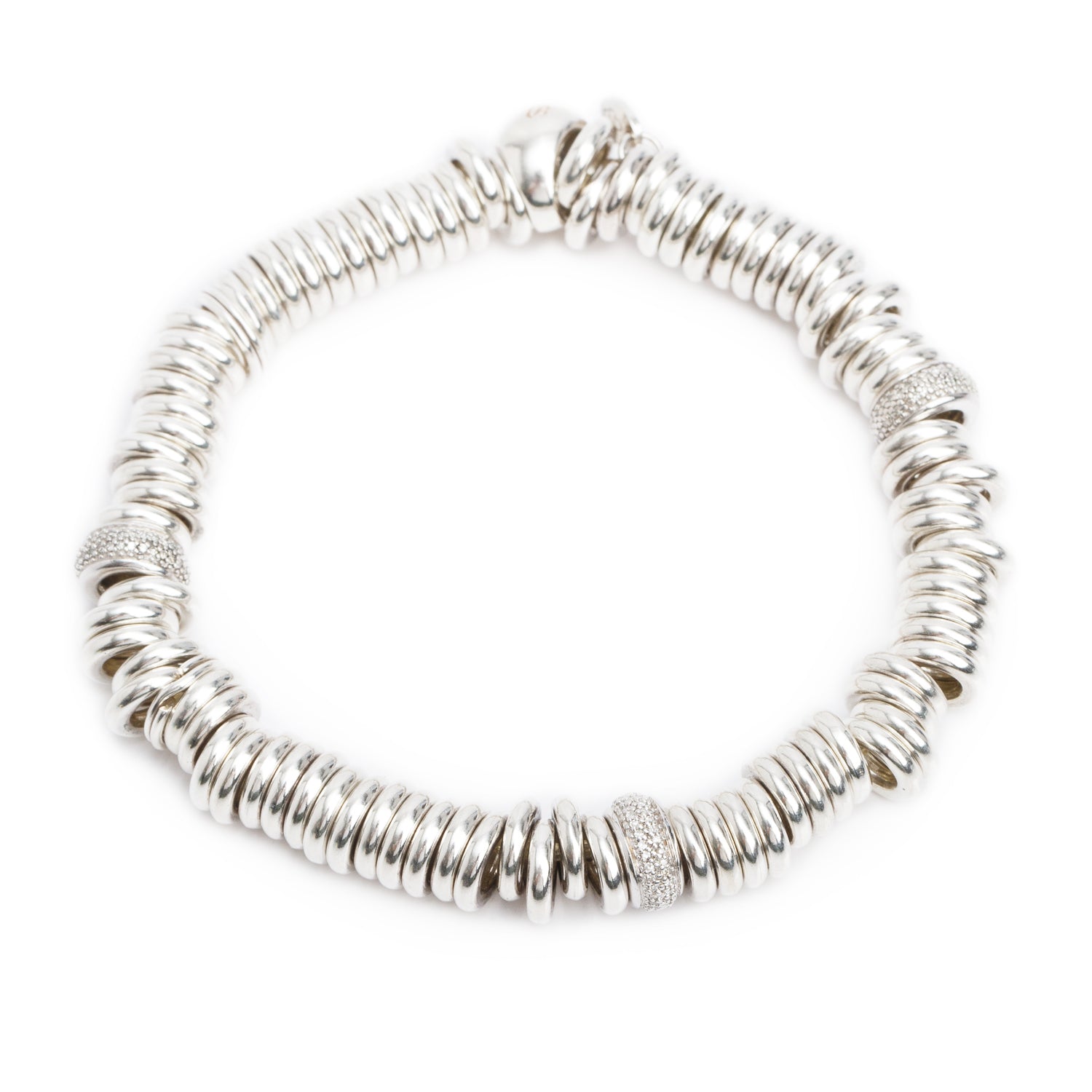 Links of London Sterling Silver Diamond Sweetie Charm Bracelet