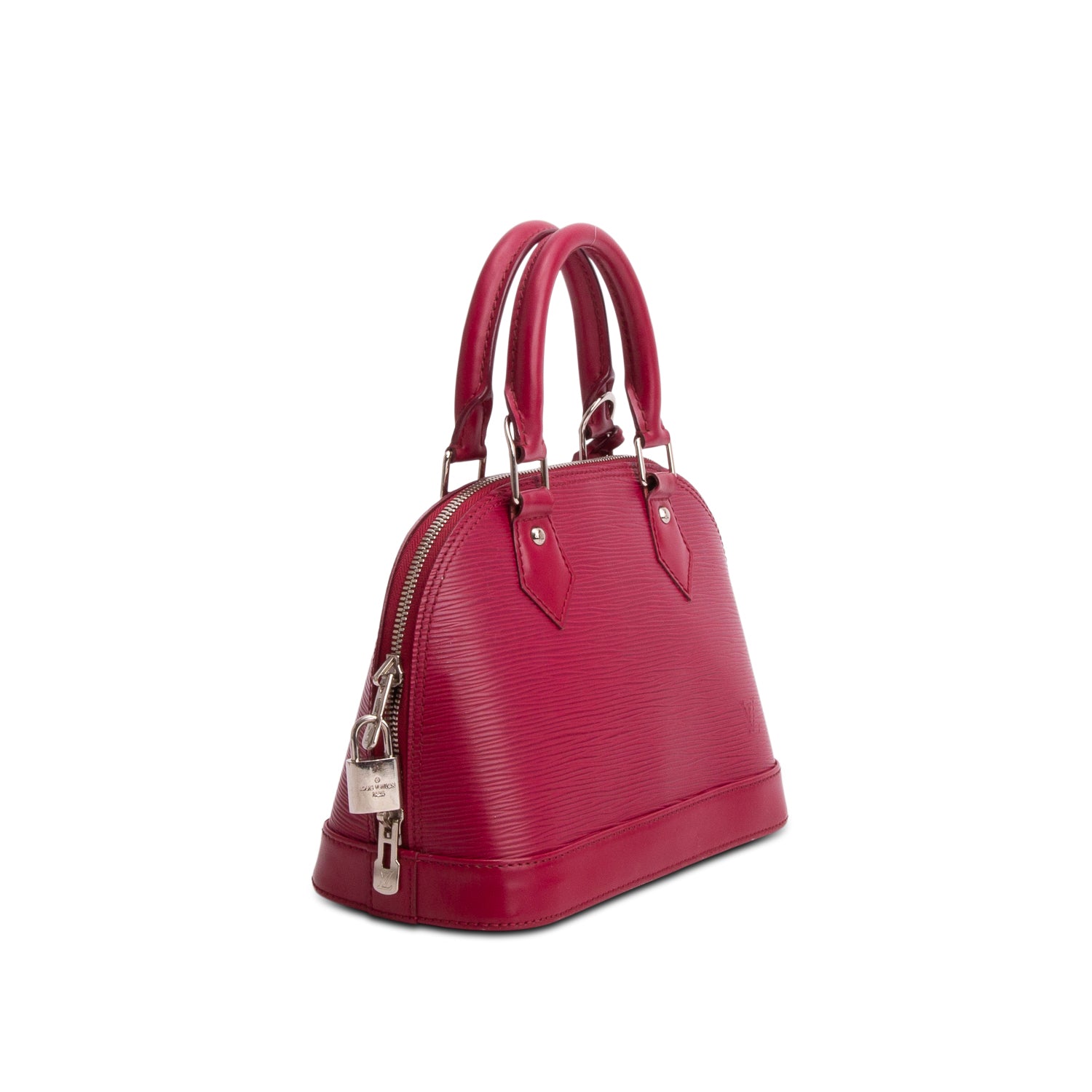 Louis Vuitton Magenta Epi Leather Alma BB w/ Strap