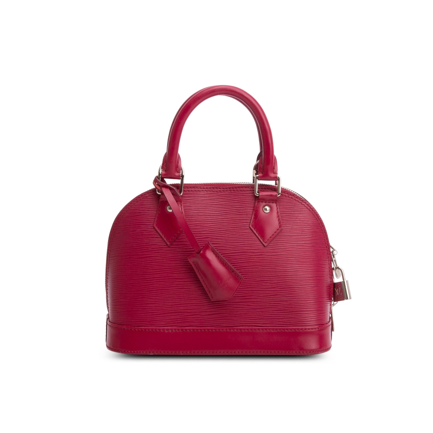 Louis Vuitton Magenta Epi Leather Alma BB w/ Strap