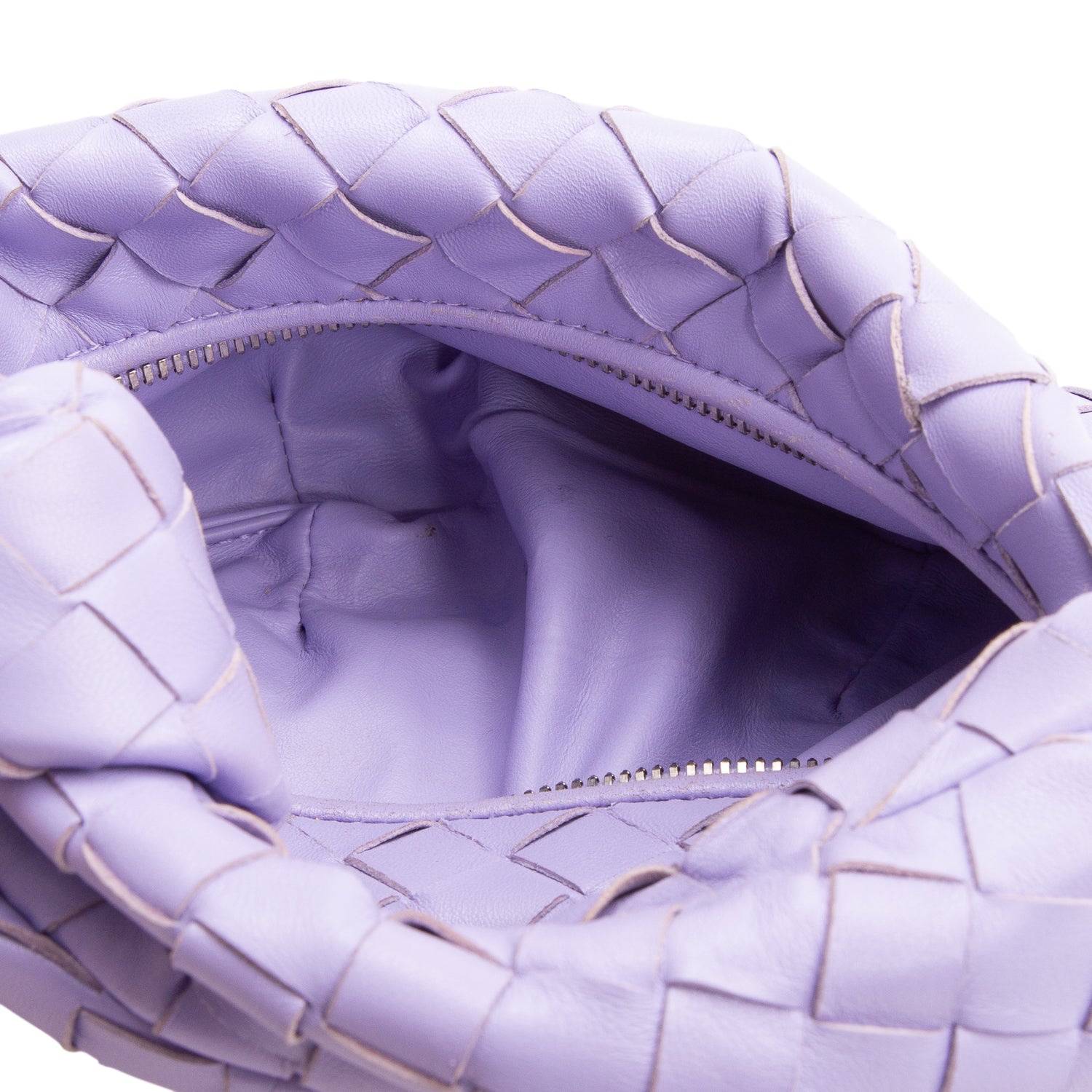 Bottega Veneta Purple Lambskin Intrecciato Mini Jodie