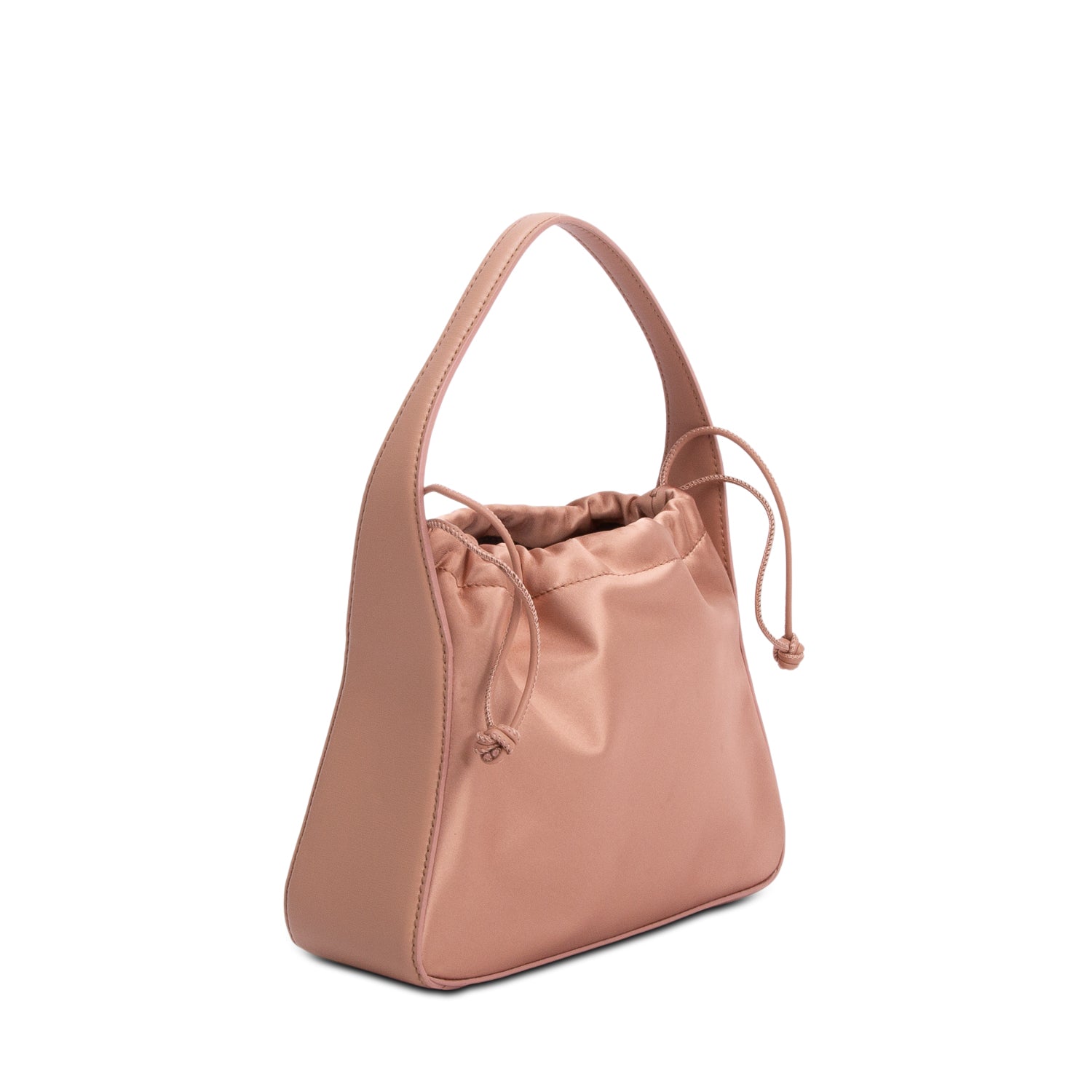Alexander Wang Pink Satin Calfskin Leather Small Ryan Drawstring Bag