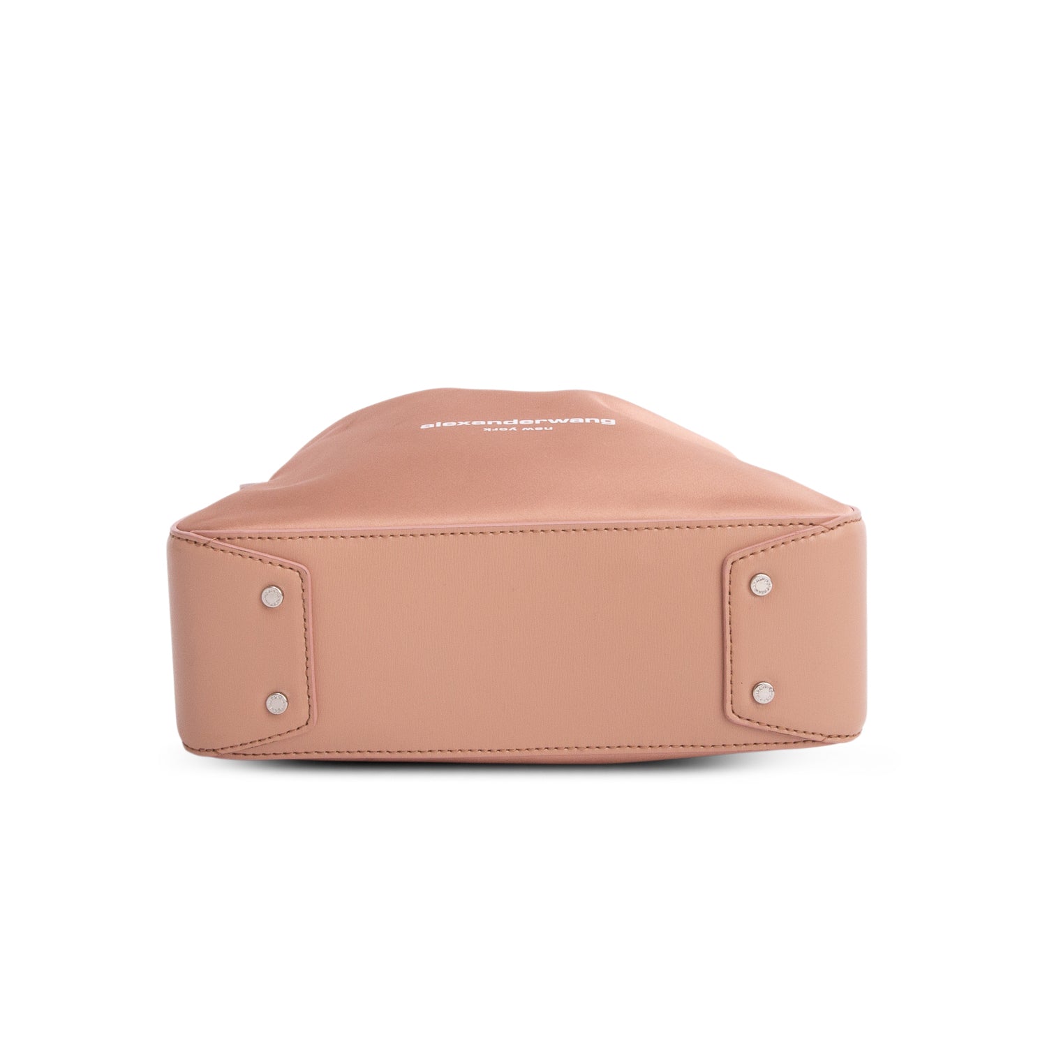 Alexander Wang Pink Satin Calfskin Leather Small Ryan Drawstring Bag