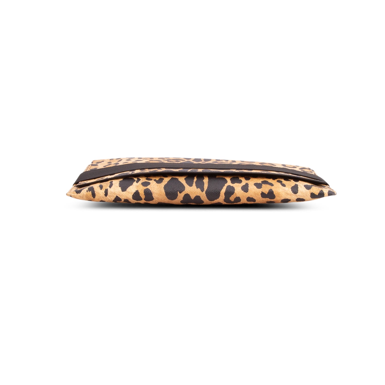Givenchy Leopard Print Calfskin Leather Zip Clutch w/ Box