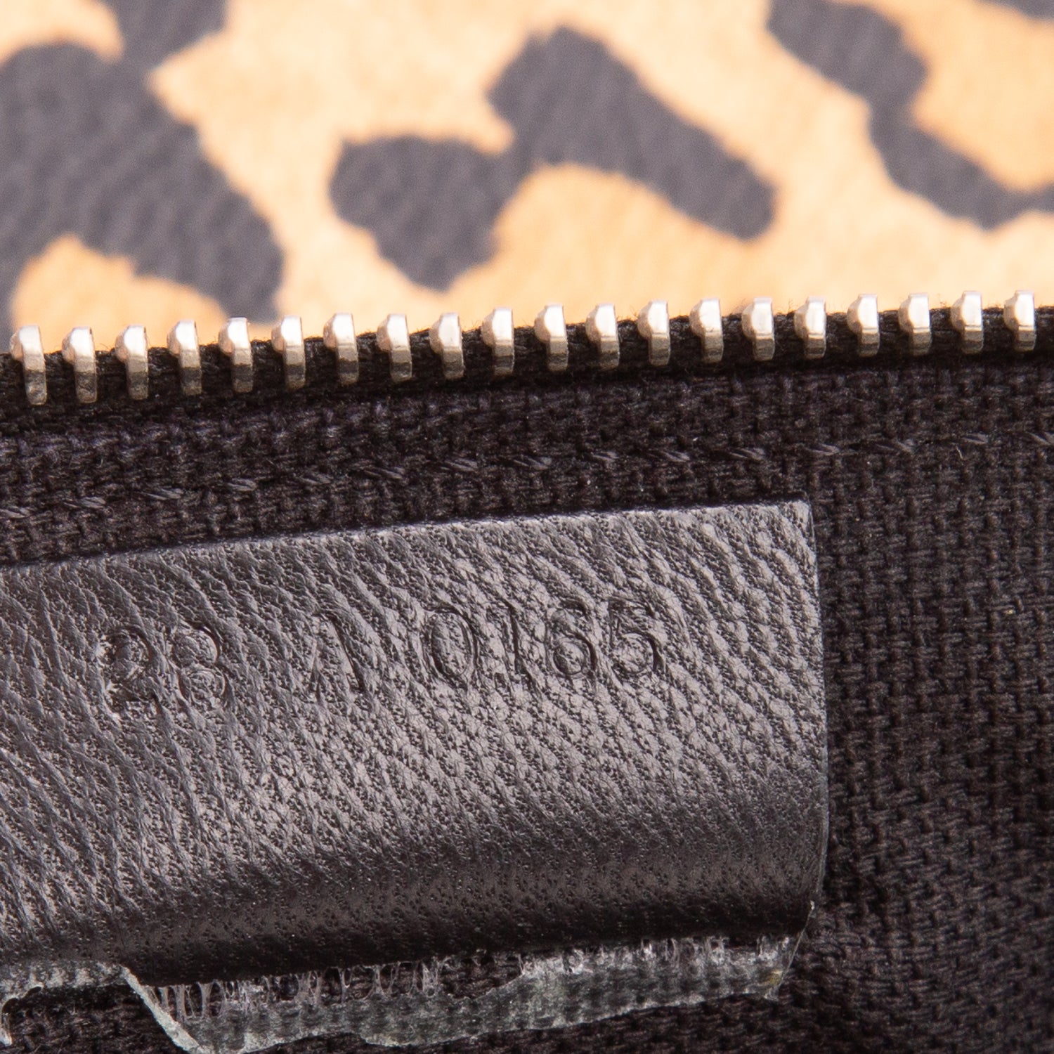 Givenchy Leopard Print Calfskin Leather Zip Clutch w/ Box