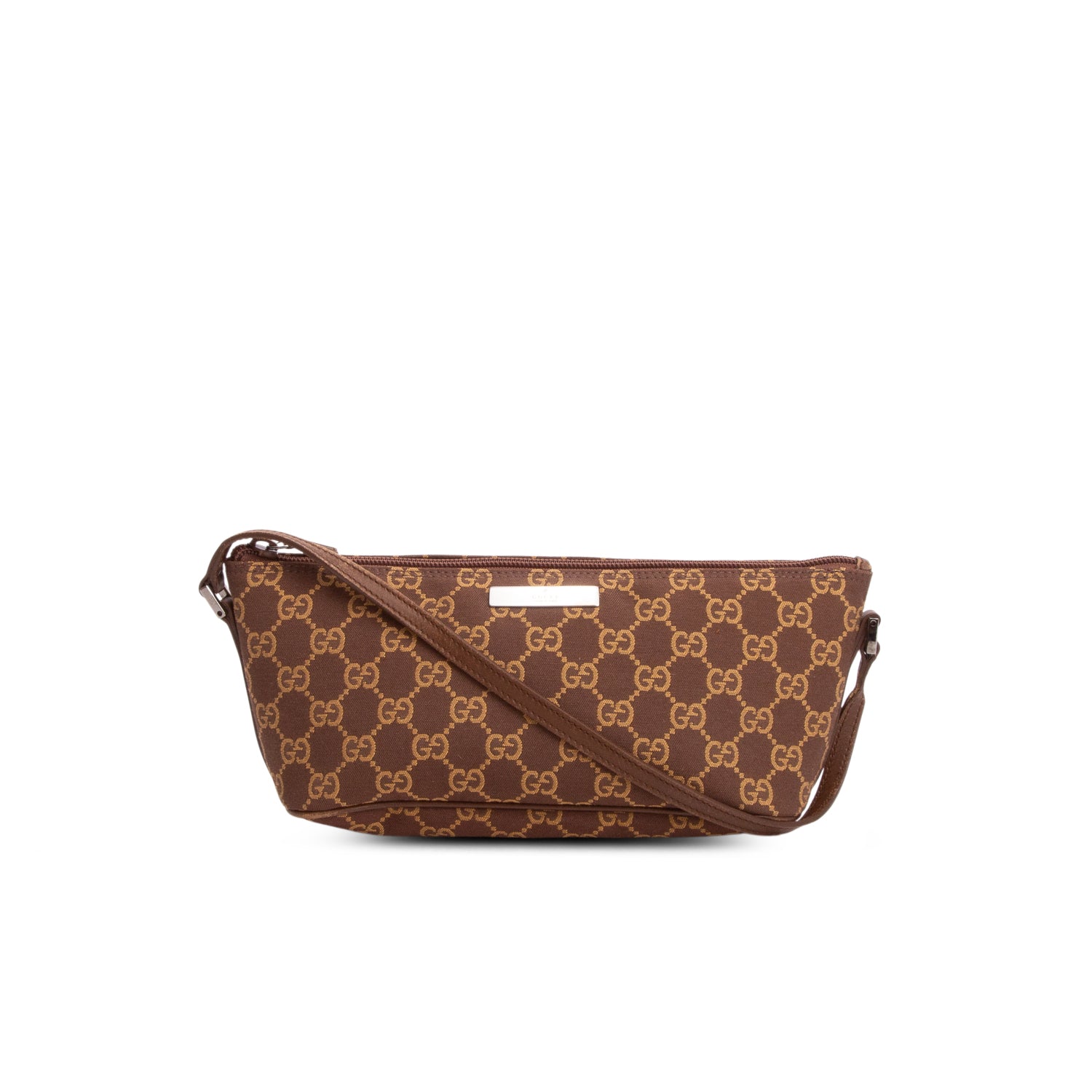 Gucci Brown GG Canvas Boat Pochette