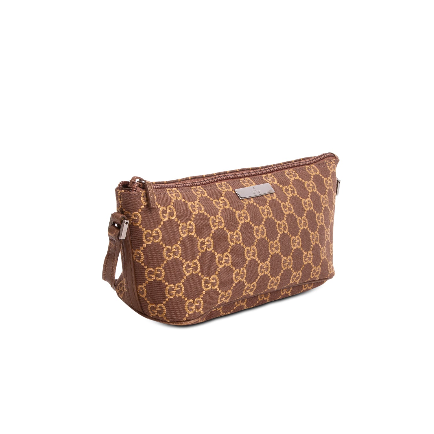 Gucci Brown GG Canvas Boat Pochette