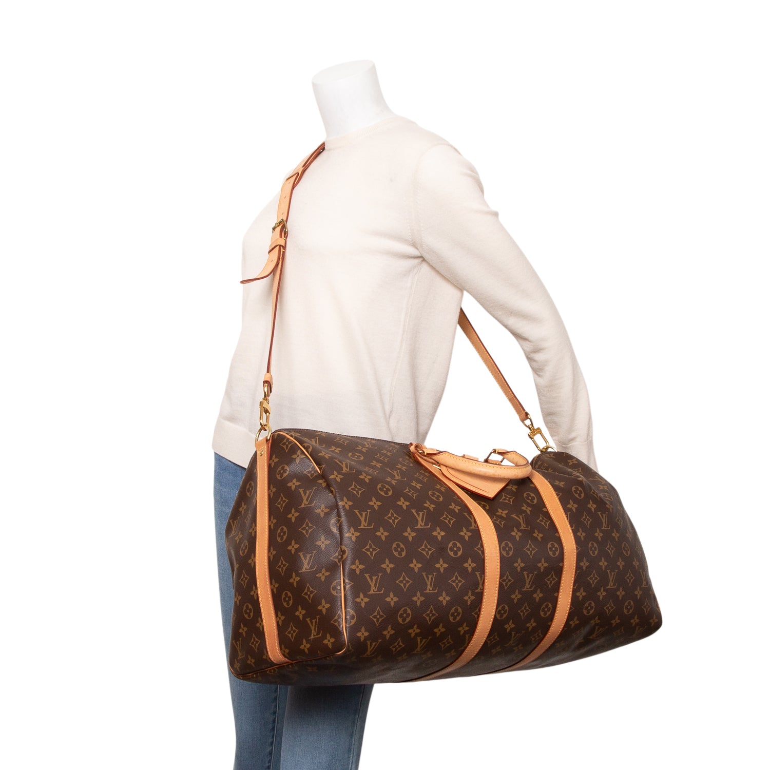 Louis Vuitton Monogram Keepall Bandouliere 55 w/ Strap