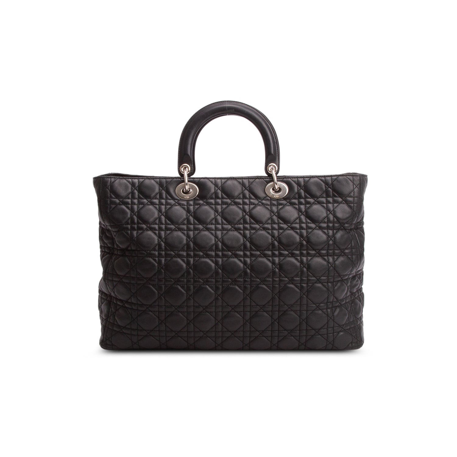 Christian Dior Black Lambskin Cannage w/ Strap