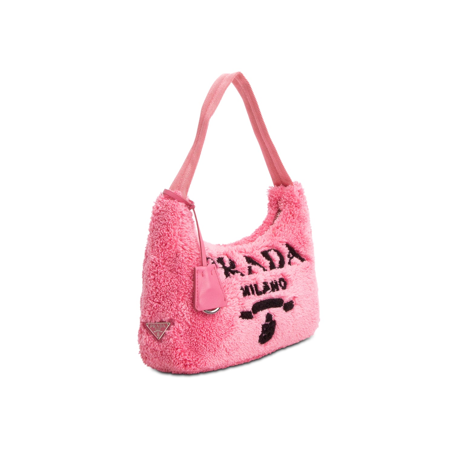 Prada Pink Terry Cloth Mini Re-Edition 2000 Bag