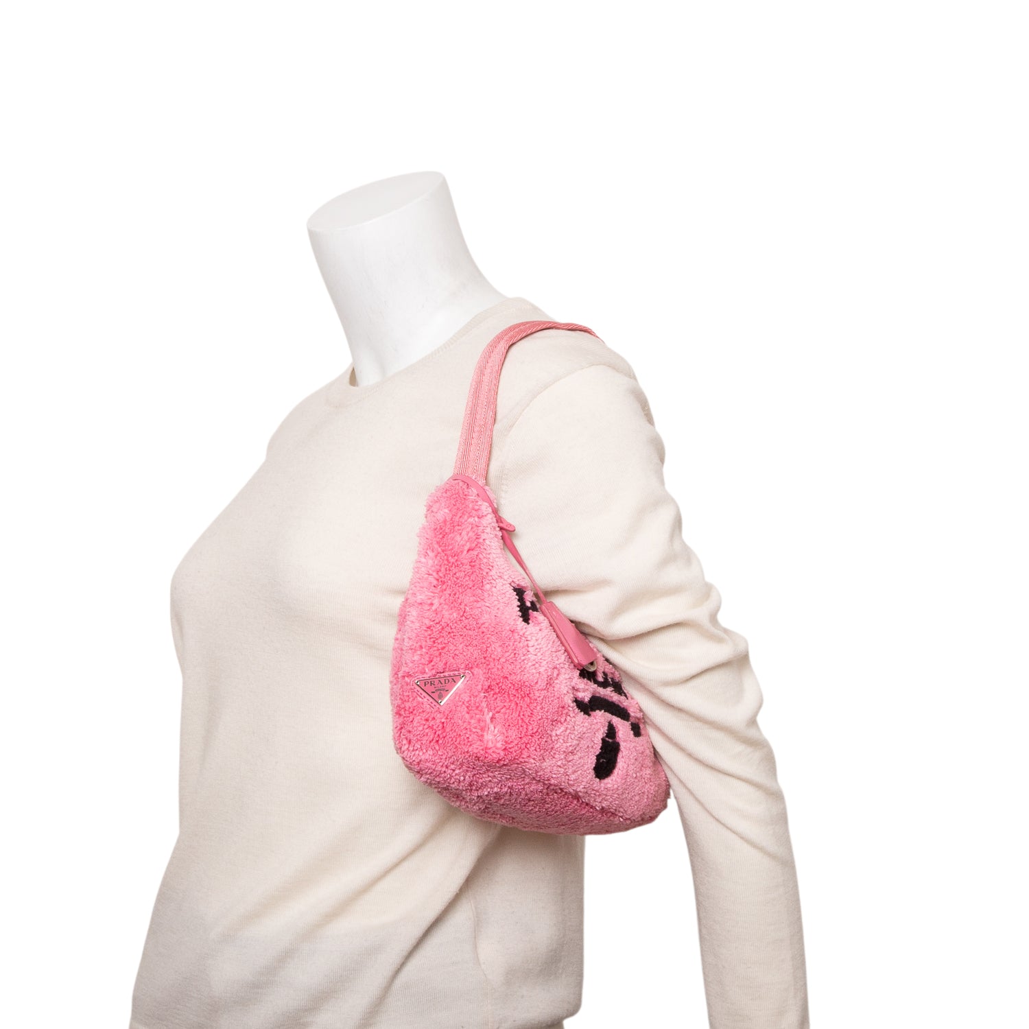 Prada Pink Terry Cloth Mini Re-Edition 2000 Bag