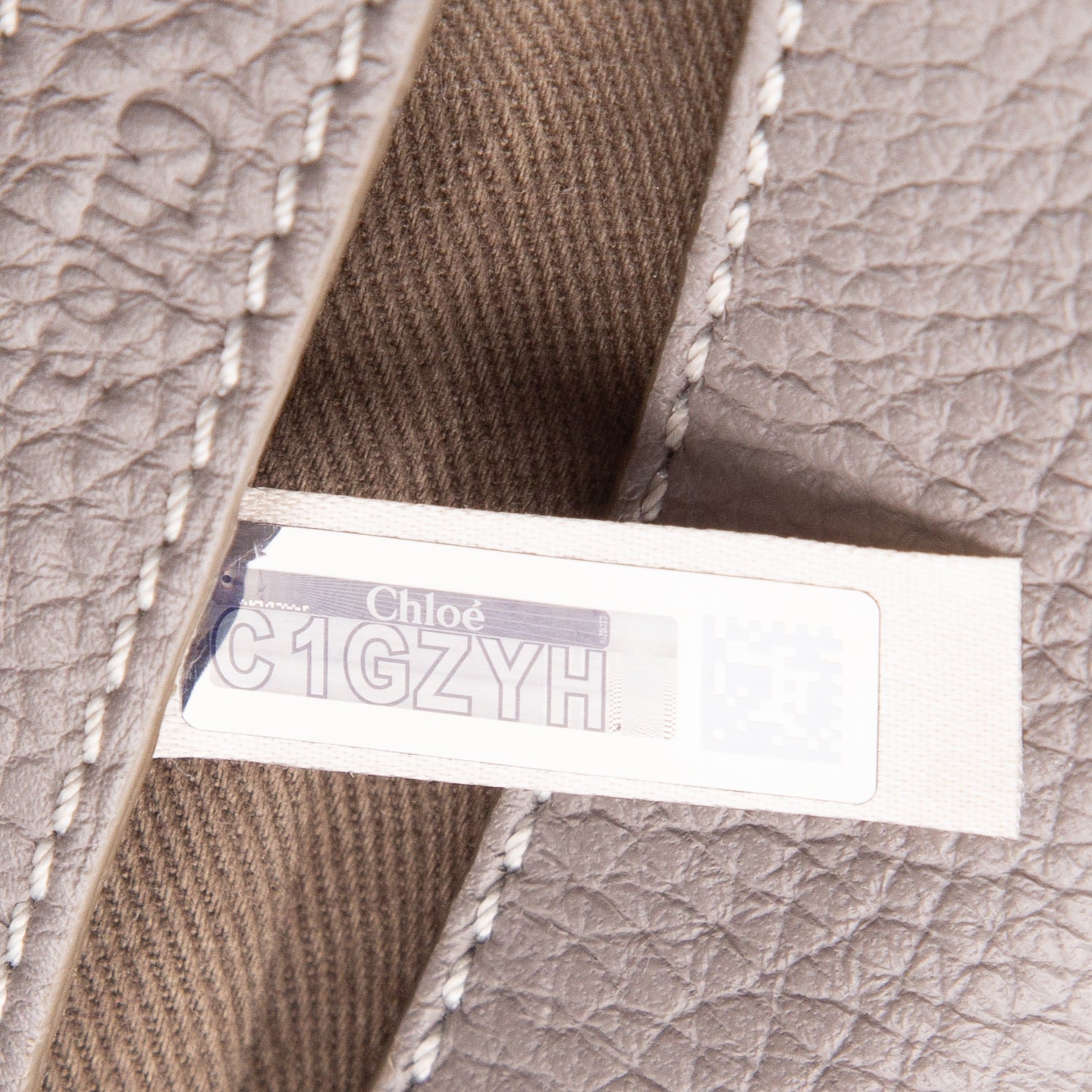 Chloe Grey Calfskin Mini Marcie Round Crossbody Bag
