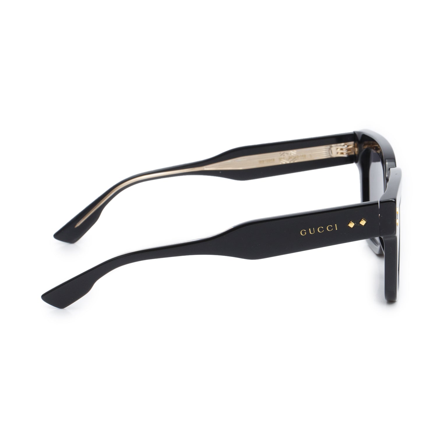Gucci GG1084S Black Acetate Square Frame Sunglasses w/ Case