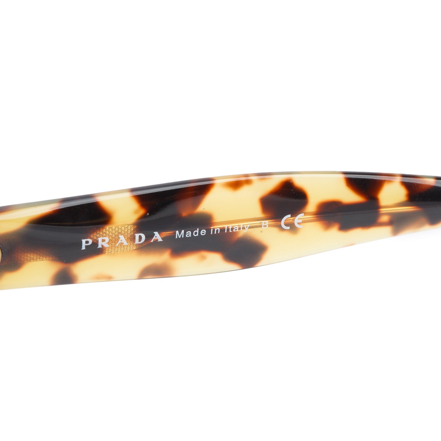 Prada SPR 07P Black/Havana Acetate Square Sunglasses w/ Case
