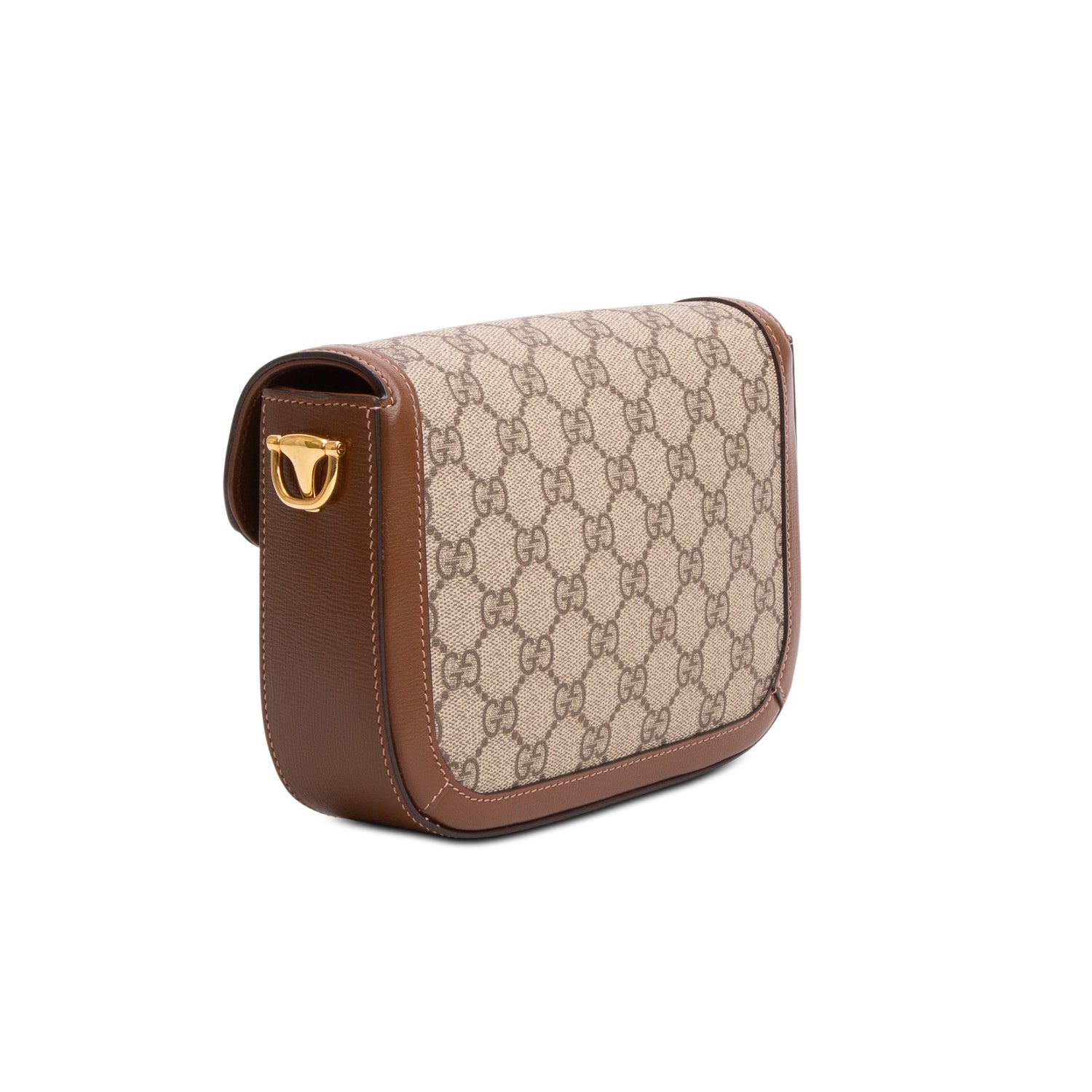 Gucci GG Supreme Monogram Horsebit 1955 Small Shoulder Bag w/ Box & Straps