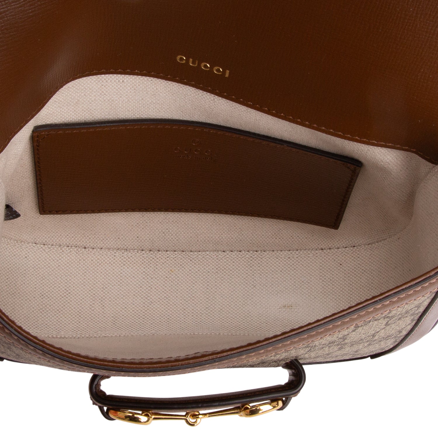 Gucci GG Supreme Monogram Horsebit 1955 Small Shoulder Bag w/ Box & Straps