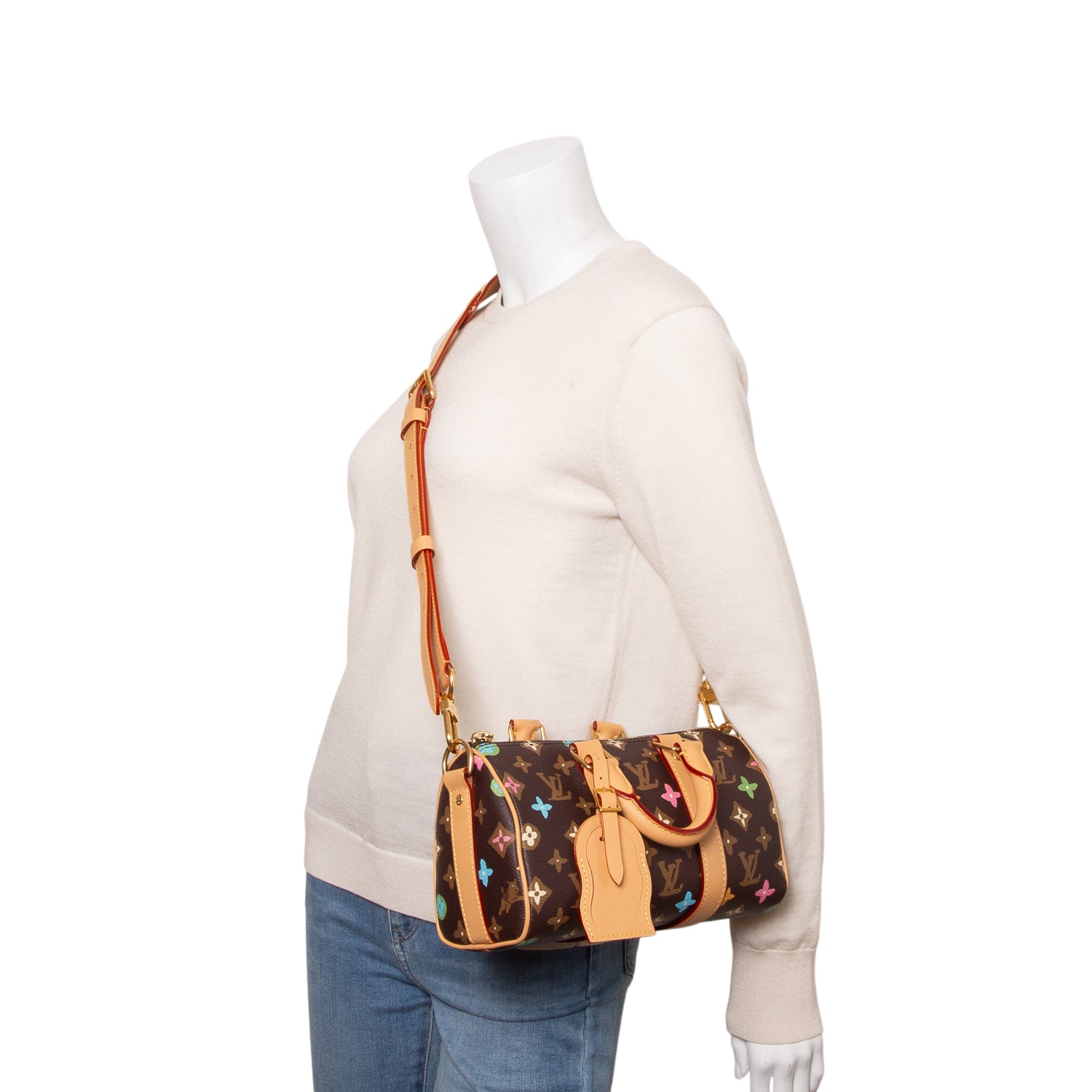 Louis Vuitton Monogram Craggy Keepall Bandouliere 25 w/ Box & Strap