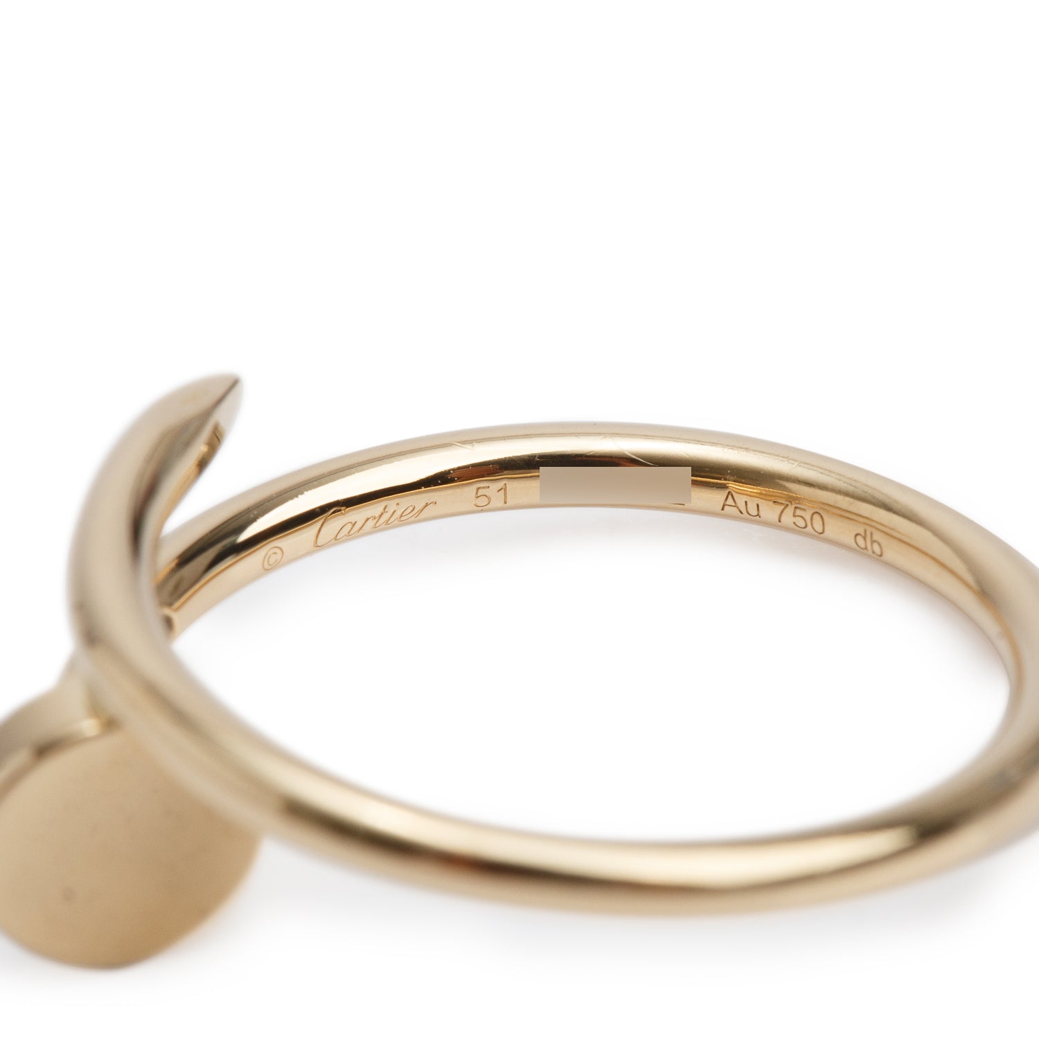 Cartier 2023 18k Yellow Gold Juste Un Clou Ring, Small Model, Size 51 5.75 w/ Receipt