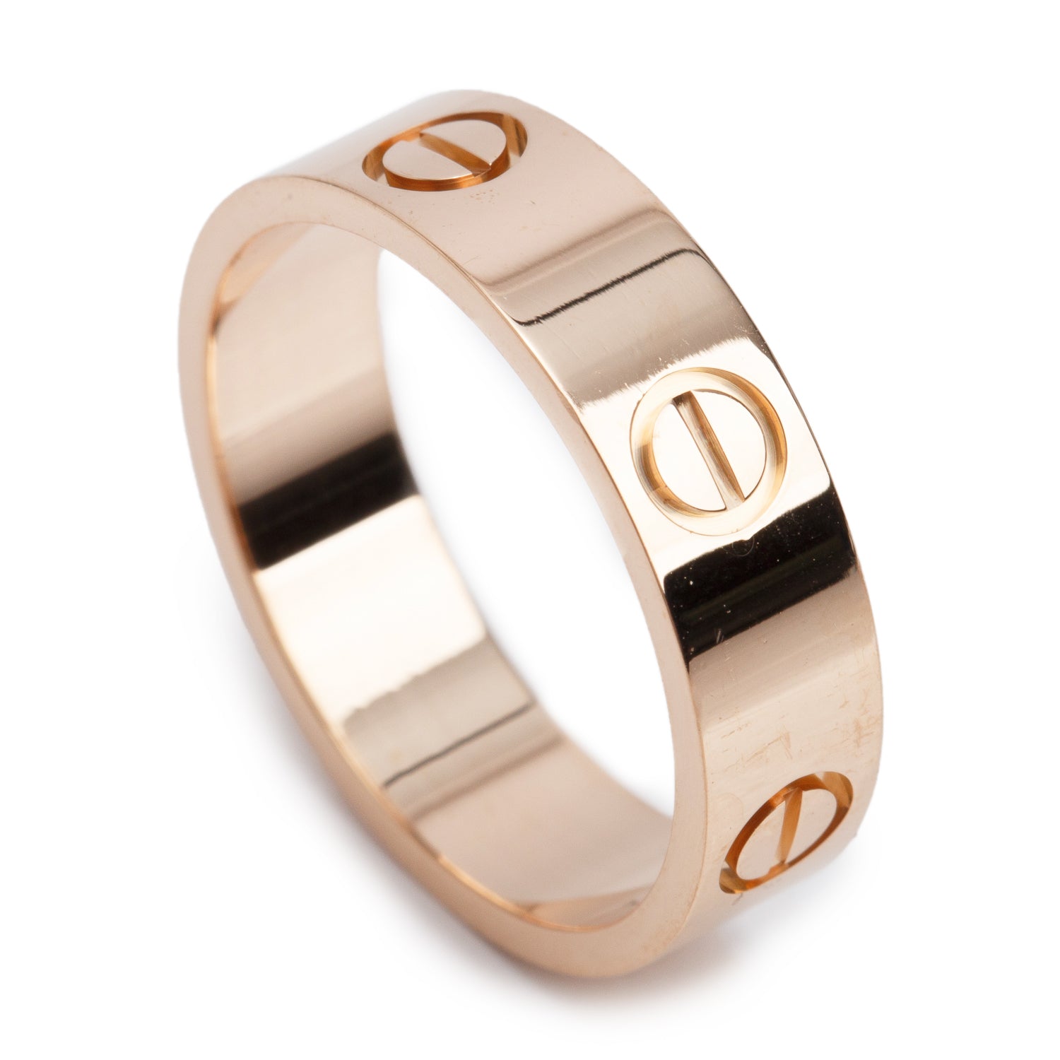 Cartier 2022 18k Rose Gold 5.5 MM Love Ring, Classic Model, Size 58 8.5 w/ Box & Certificate