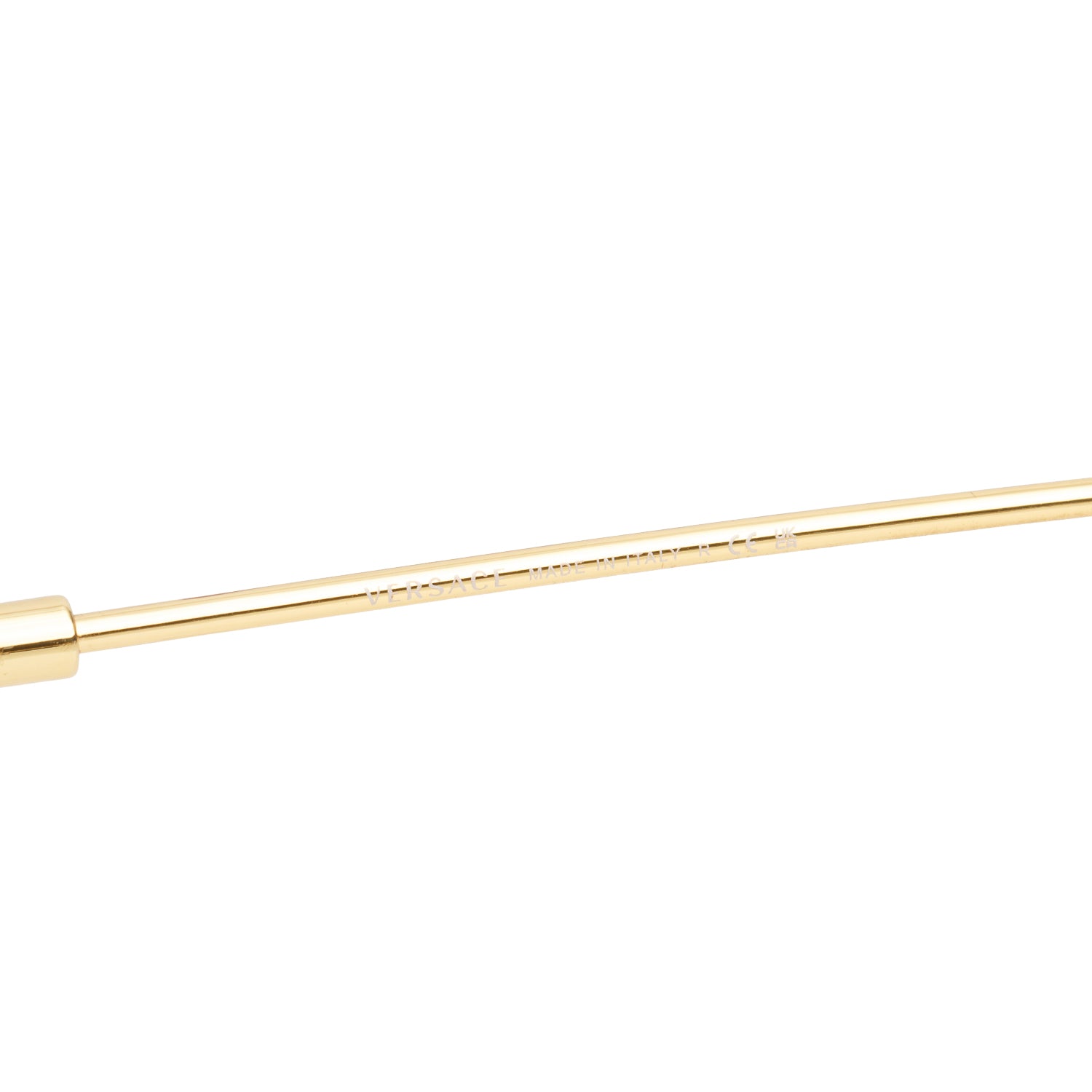 Versace Mod 2245 Gold Tone Metal Rimless Medusa Square Sunglasses w/ Case