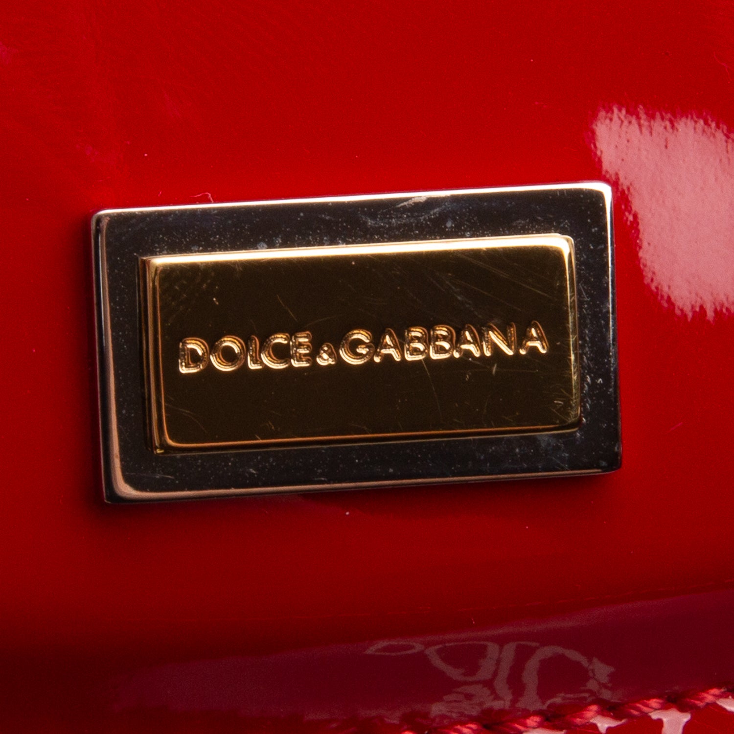 Dolce & Gabbana Red Patent Leather Phone Case w/ Box
