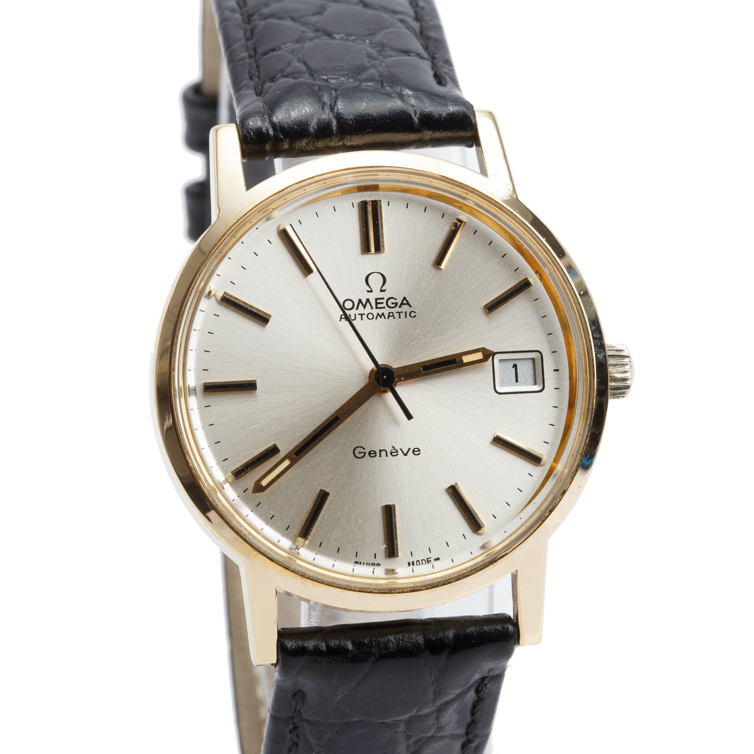 Omega Vintage Gold-Plated Stainless Steel Geneve 35 MM Automatic Watch