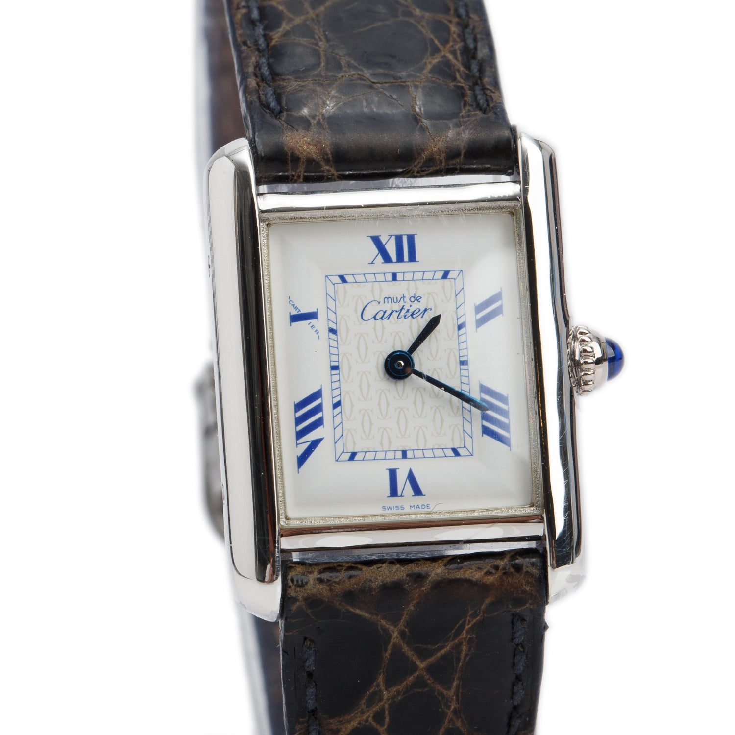Cartier Stainless Steel Tank Must de Cartier Quartz Watch 2416