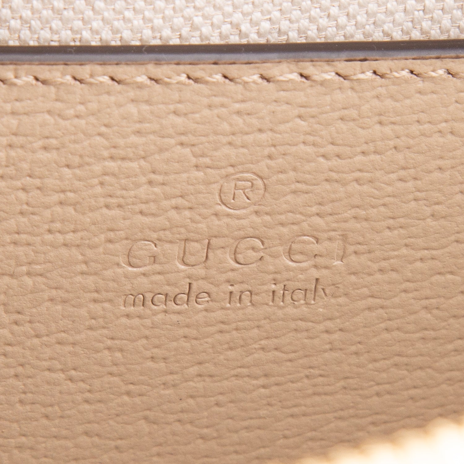 Gucci GG Supreme Monogram Textured Dollar Calfskin Web Small Ophidia Top Handle Bag w/ Box & Strap
