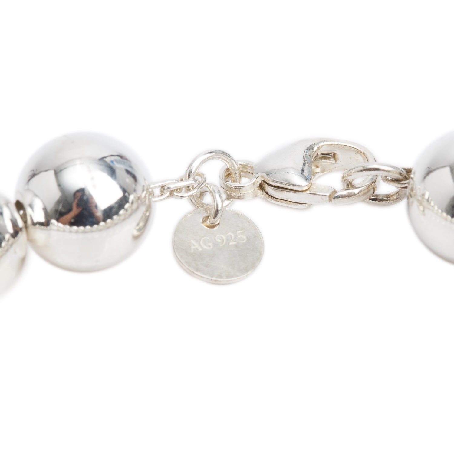 Tiffany & Co. Sterling Silver 10 MM HardWear Ball Bracelet