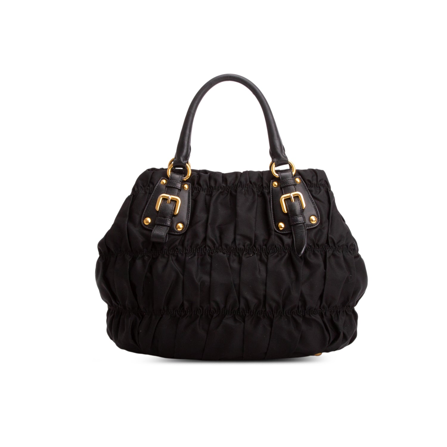 Prada Black Tessuto Nylon Gaufre Tote