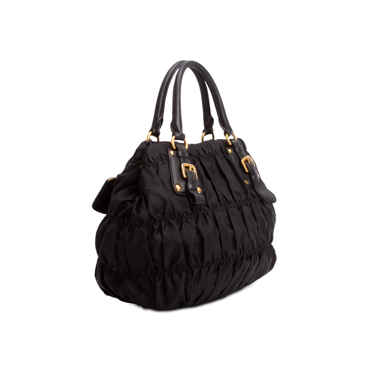 Prada Black Tessuto Nylon Gaufre Tote