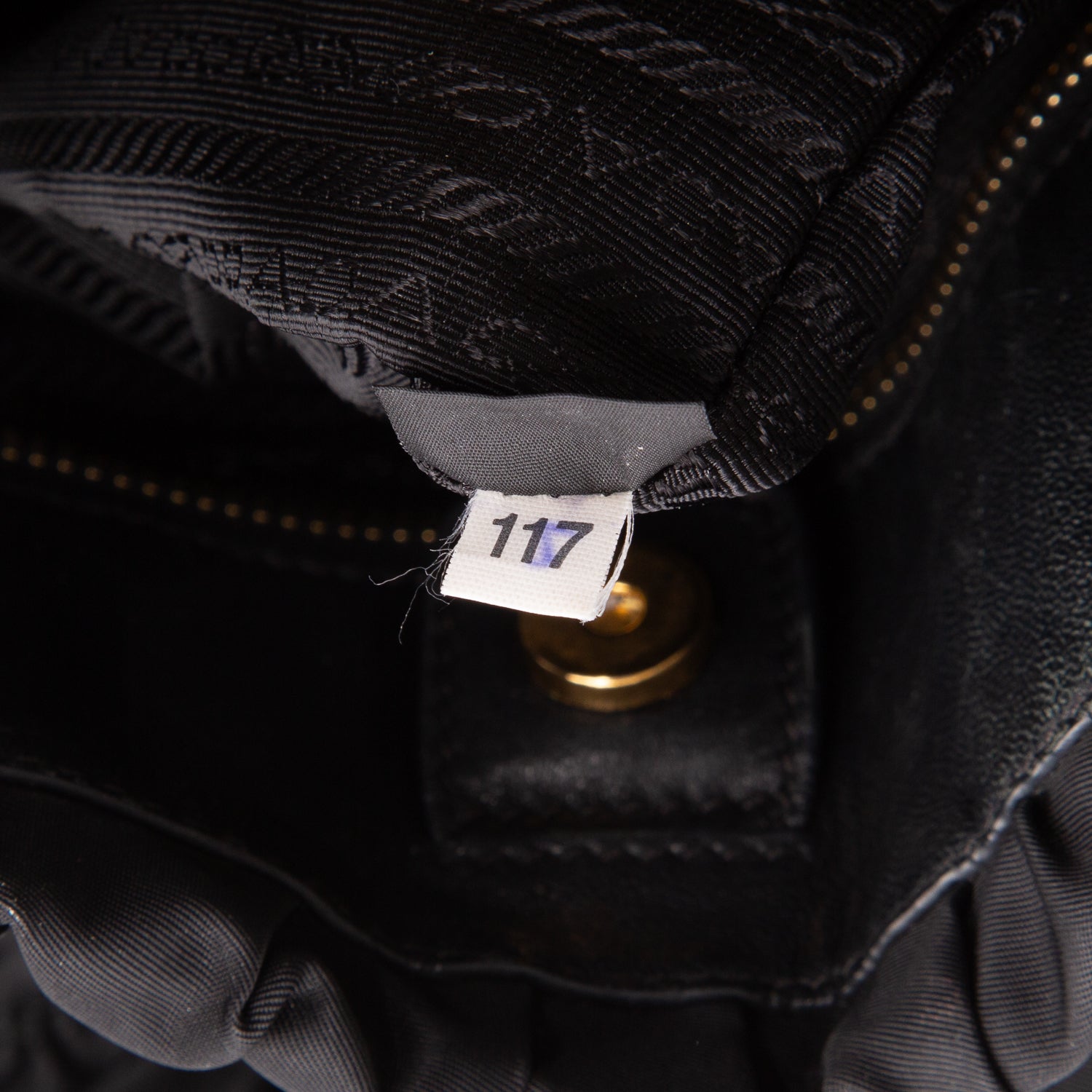 Prada Black Tessuto Nylon Gaufre Tote