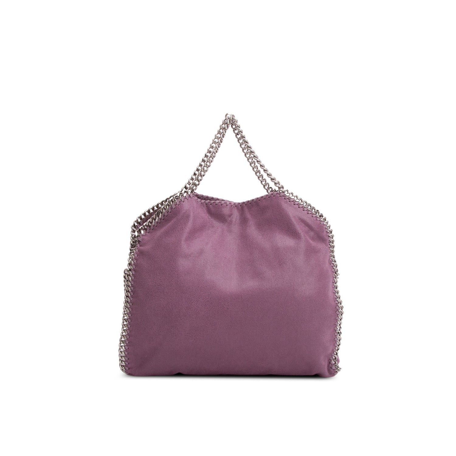 Stella McCartney Purple Vegan Shaggy Deer Fabric Falabella Fold-Over Tote