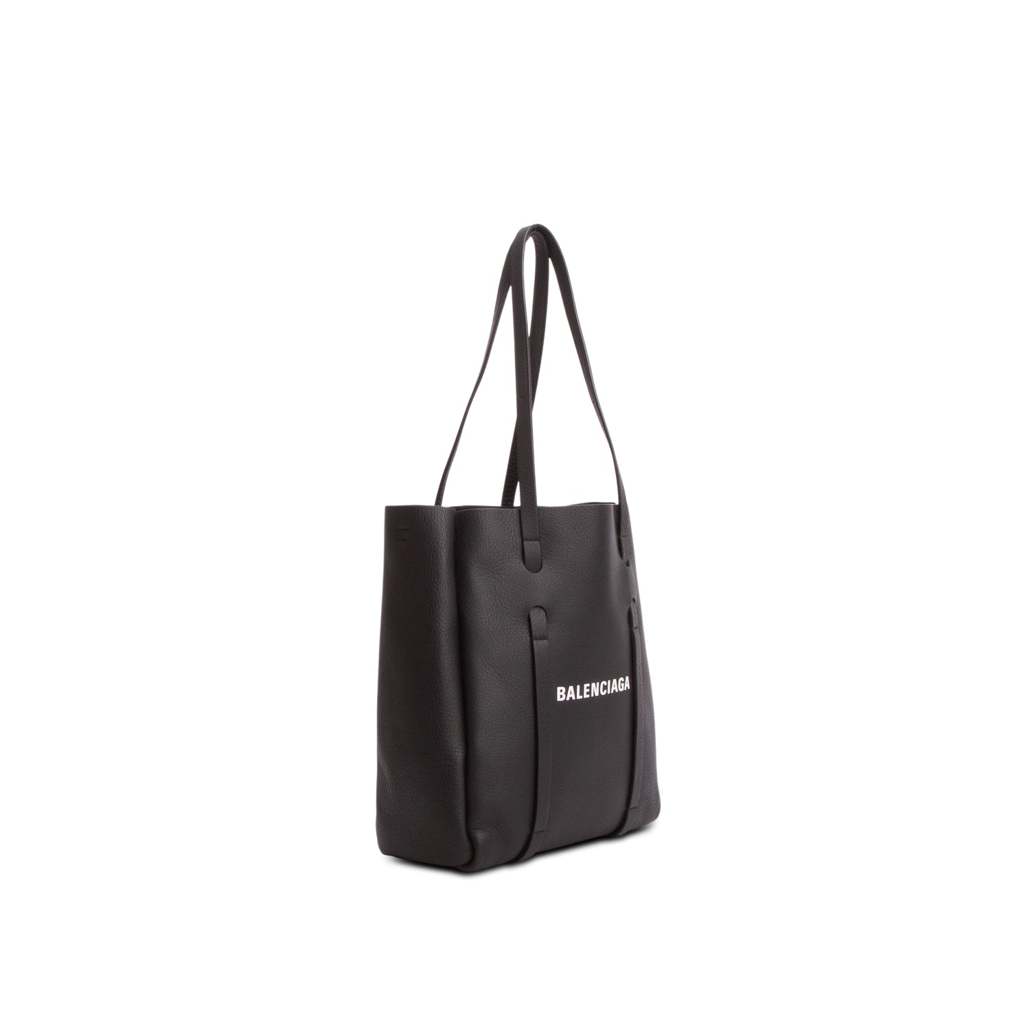 Balenciaga Black Calfskin Logo XXS Everyday Tote w/ Pouch & Strap