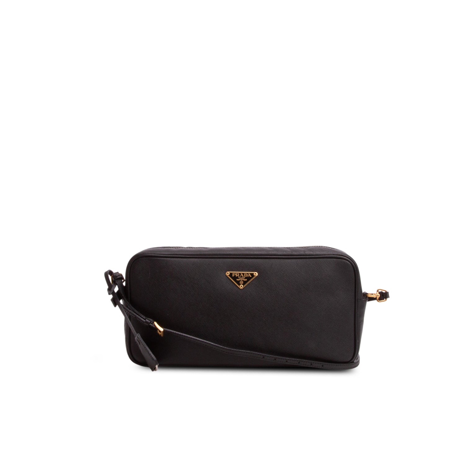 Prada Black Saffiano Lux Shoulder Bag