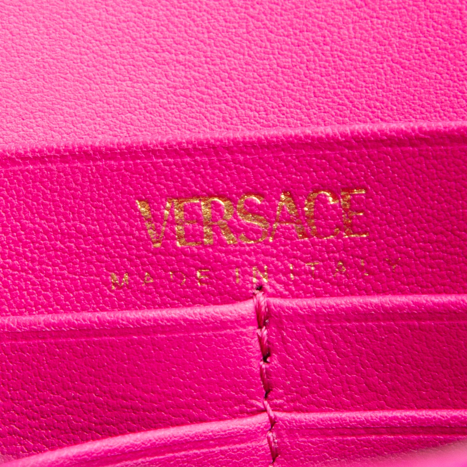 Versace Pink Velvet Quilted Virtus Shoulder Bag w/ Box