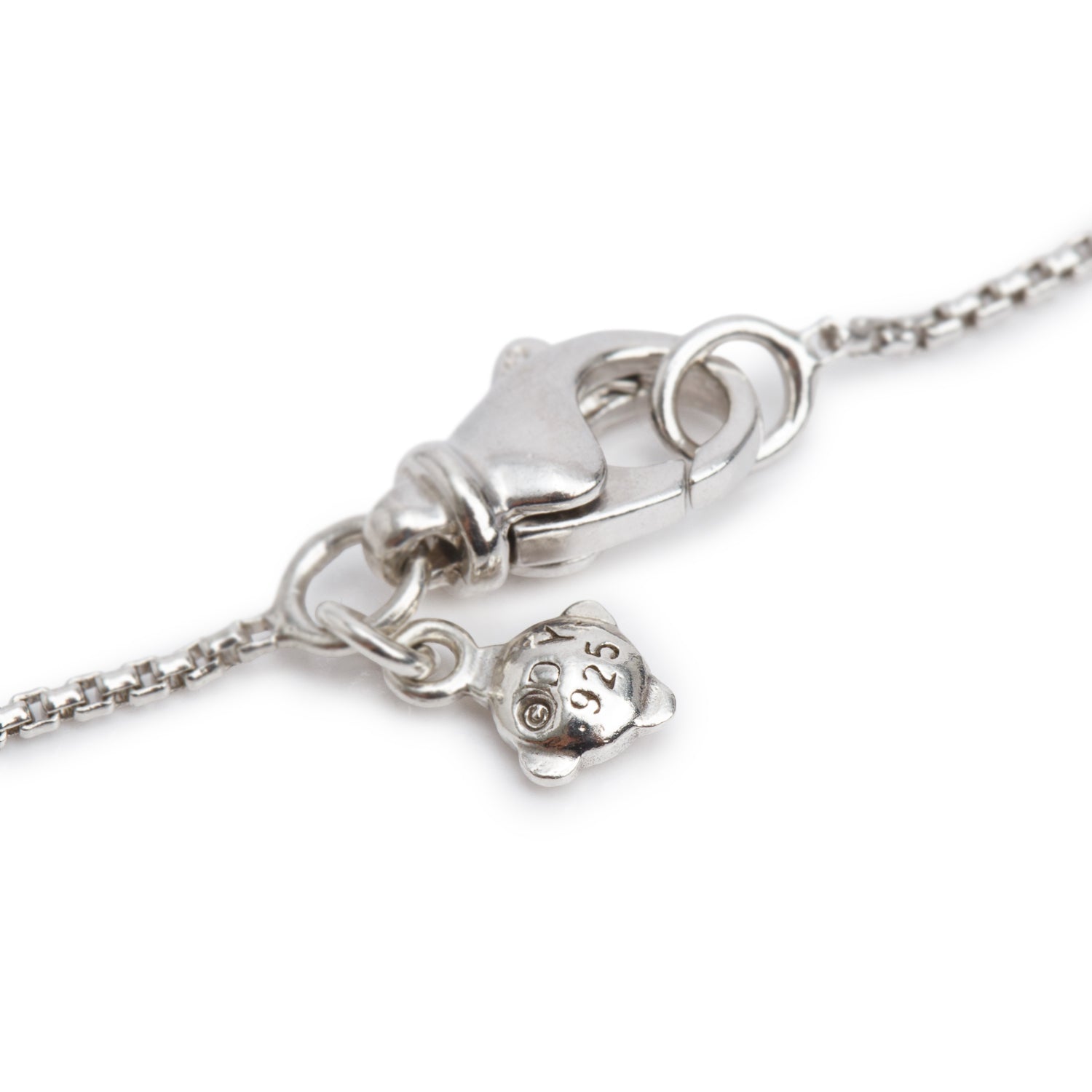 David Yurman Sterling Diamond Infinity Pendant Necklace