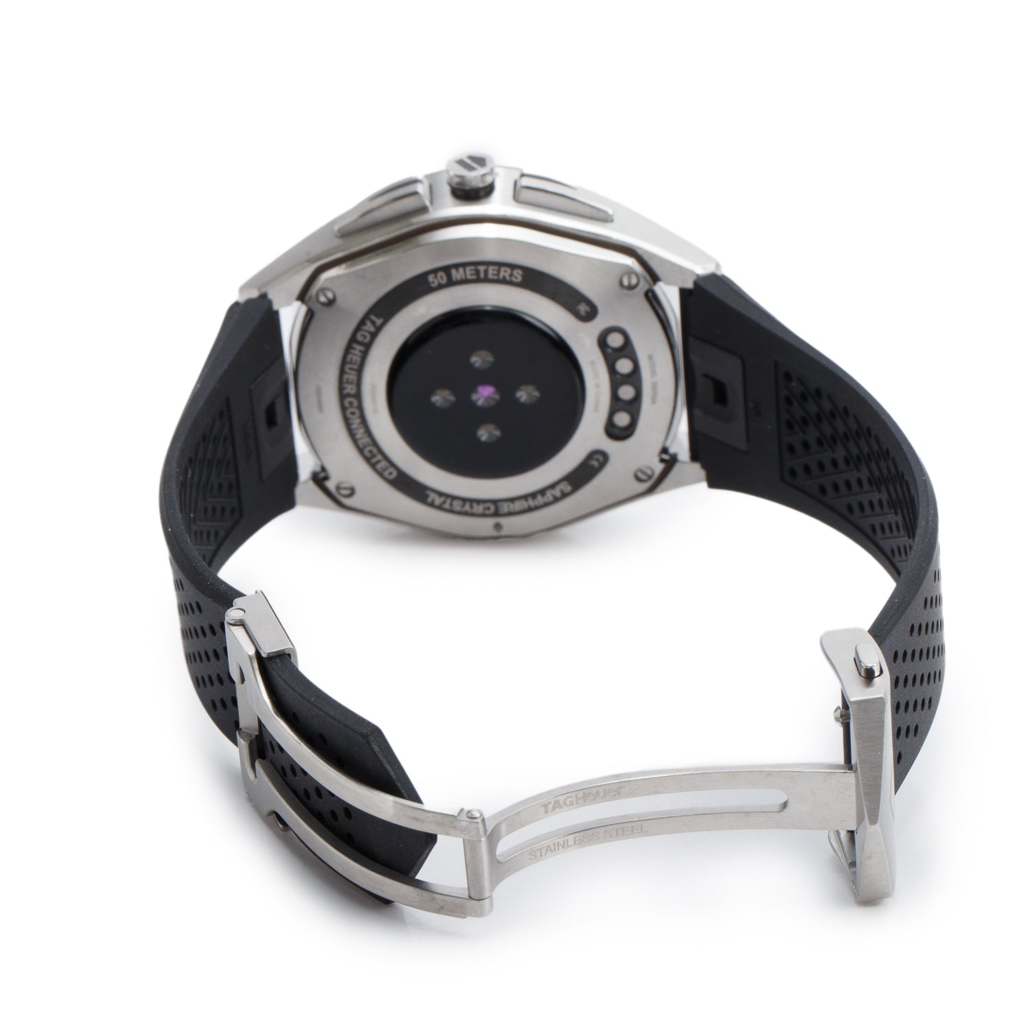 Tag Heuer Stainless Steel Connected Calibre E4 45 MM Digital Smart Watch SBR8A10 w/ Box, Papers & Charger