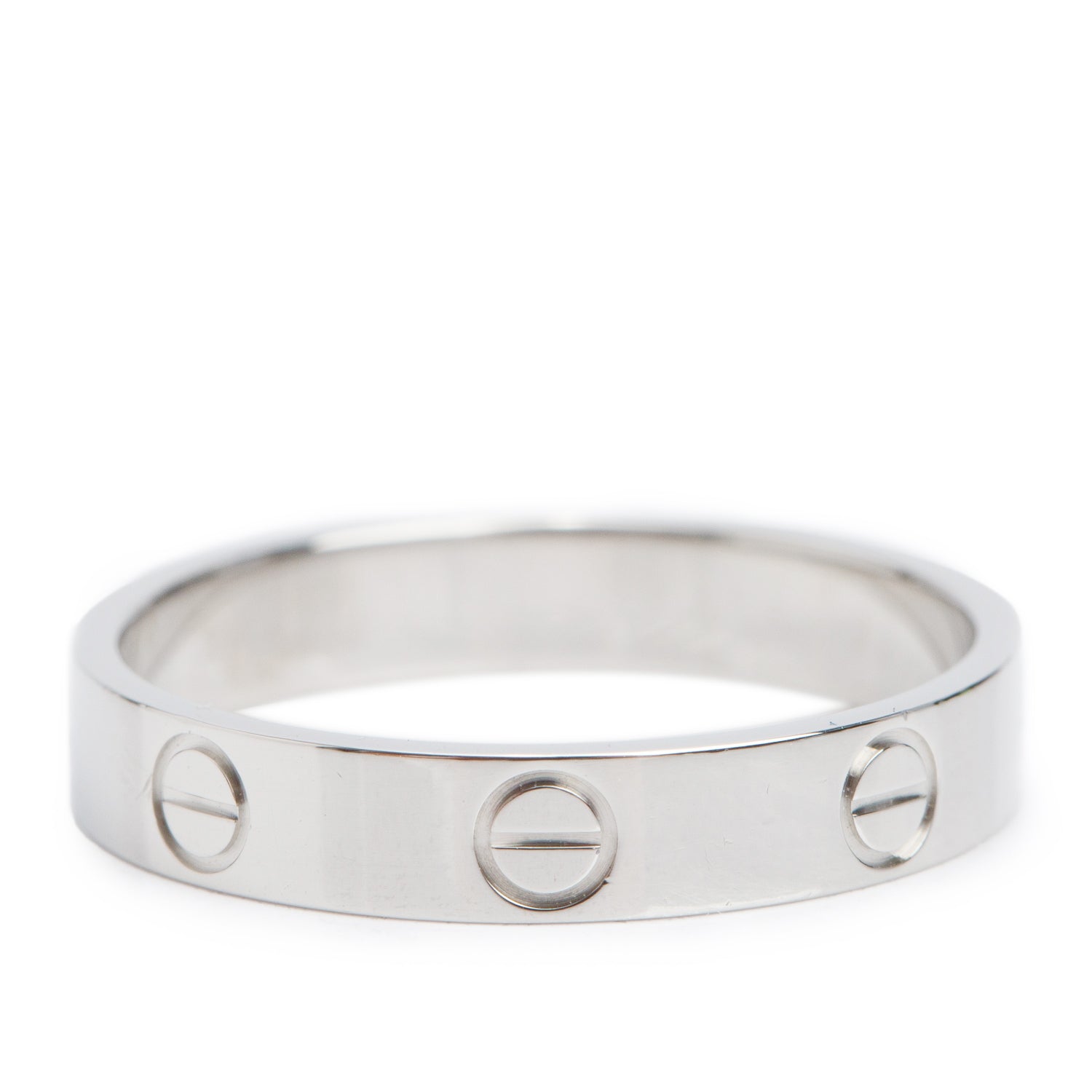 Cartier 2022 Platinum 3.6 MM Love Ring, Small Model Size 57 7.75 w/ Box & Certificate