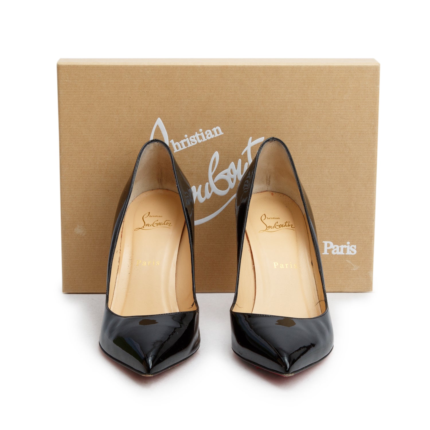 Christian Louboutin Black Patent Leather Pigalle 85 Pumps, Women's Size 39.5 w/ Box