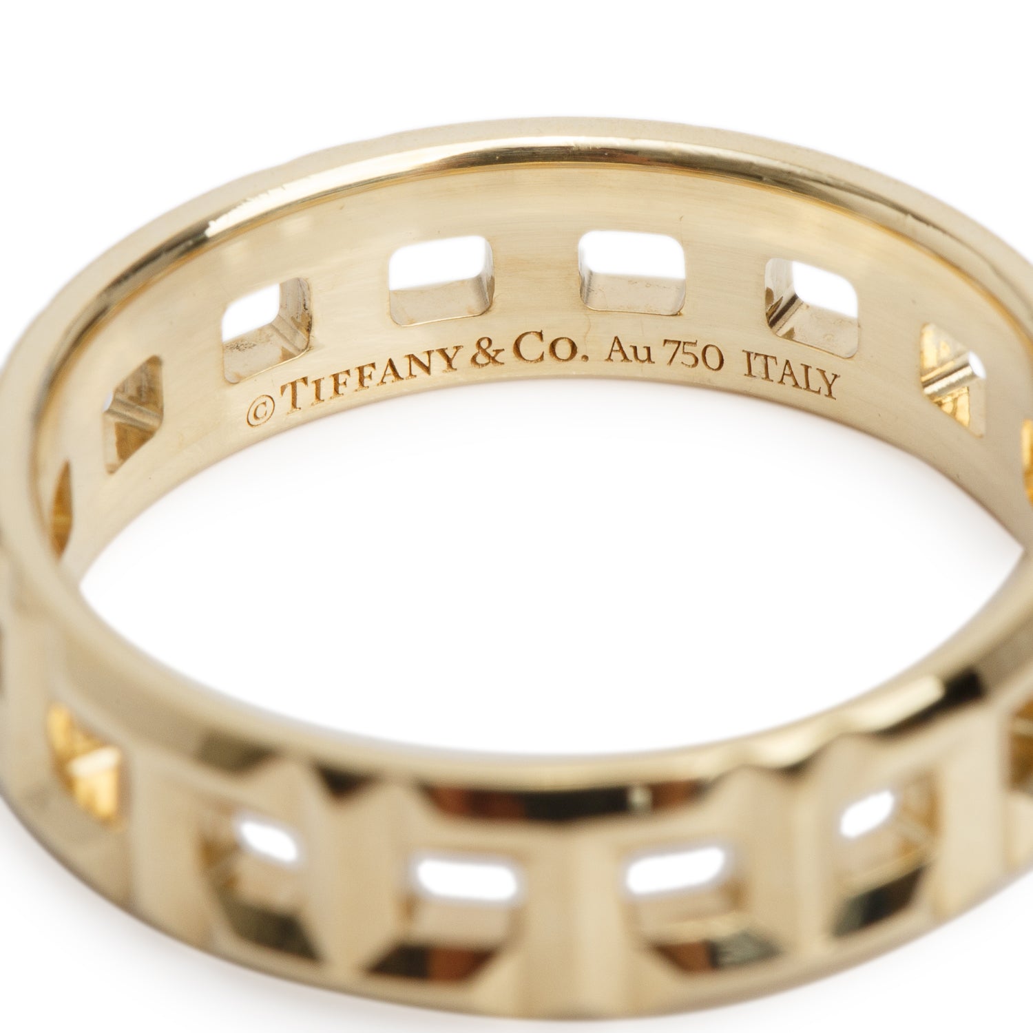 Tiffany & Co. 18k Yellow Gold T True Wide 5.5 MM Ring, Size 8